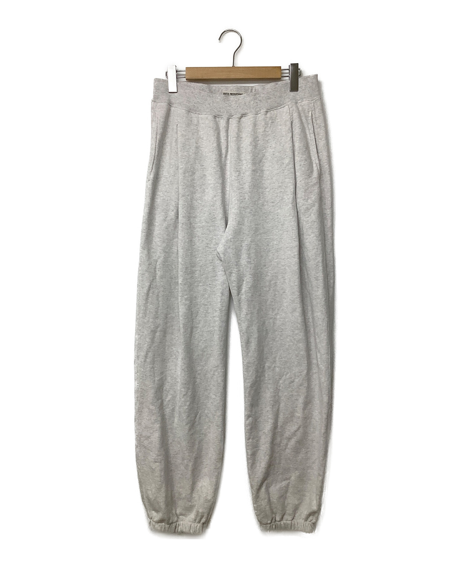 COOTIE PRODUCTIONS (クーティープロダクツ) Raza 1 Tuck Sweat Pants アイボリー サイズ:LARGE