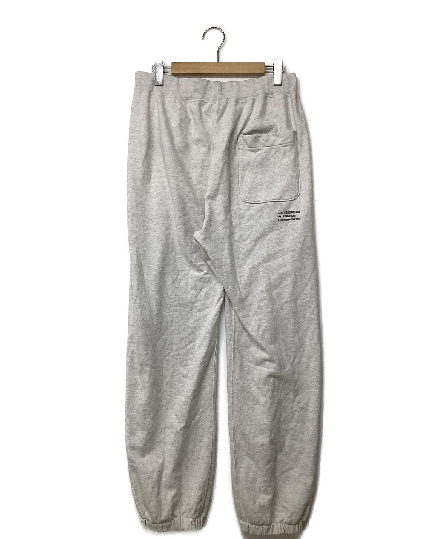 COOTIE PRODUCTIONS (クーティープロダクツ) Raza 1 Tuck Sweat Pants アイボリー サイズ:LARGE