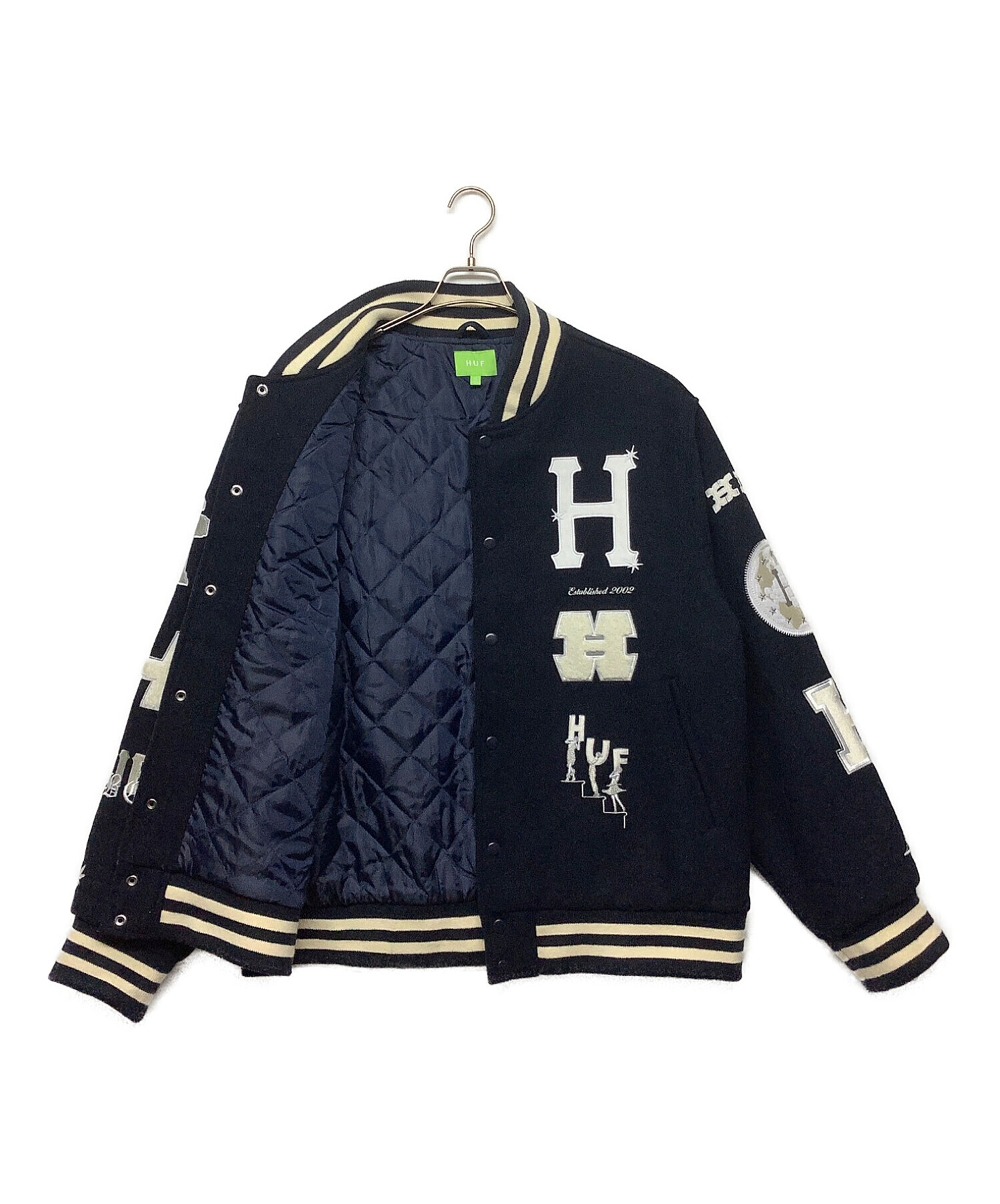 中古・古着通販】HUF (ハフ) 20 YEAR CLASSIC H VARSITY JACKET