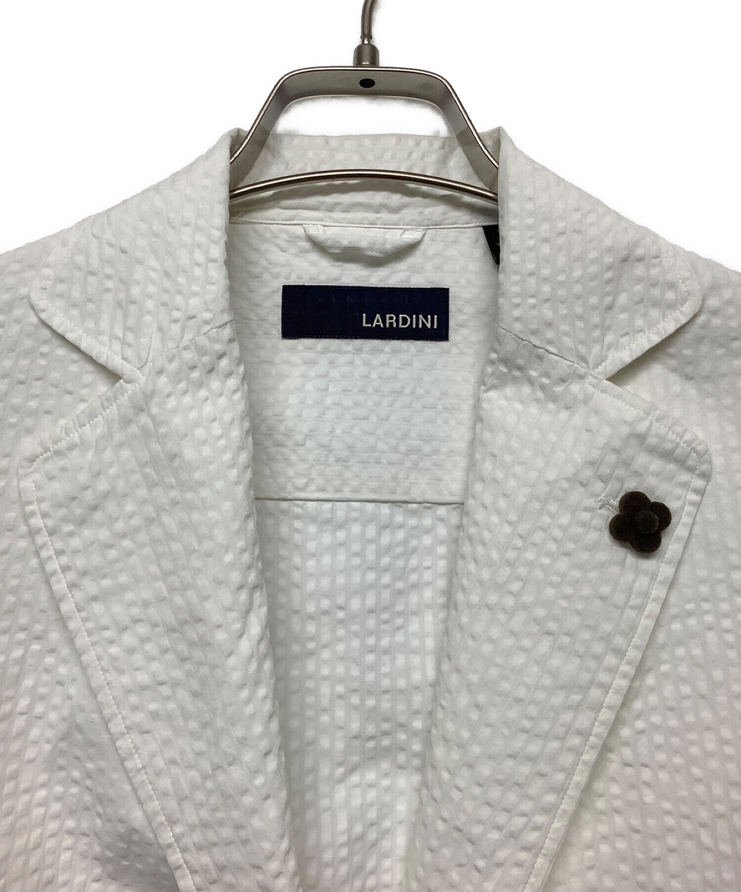 専用出品LARDINI ｘ シアサッカージャケット/ホワイト　size 46ジャケット/アウター