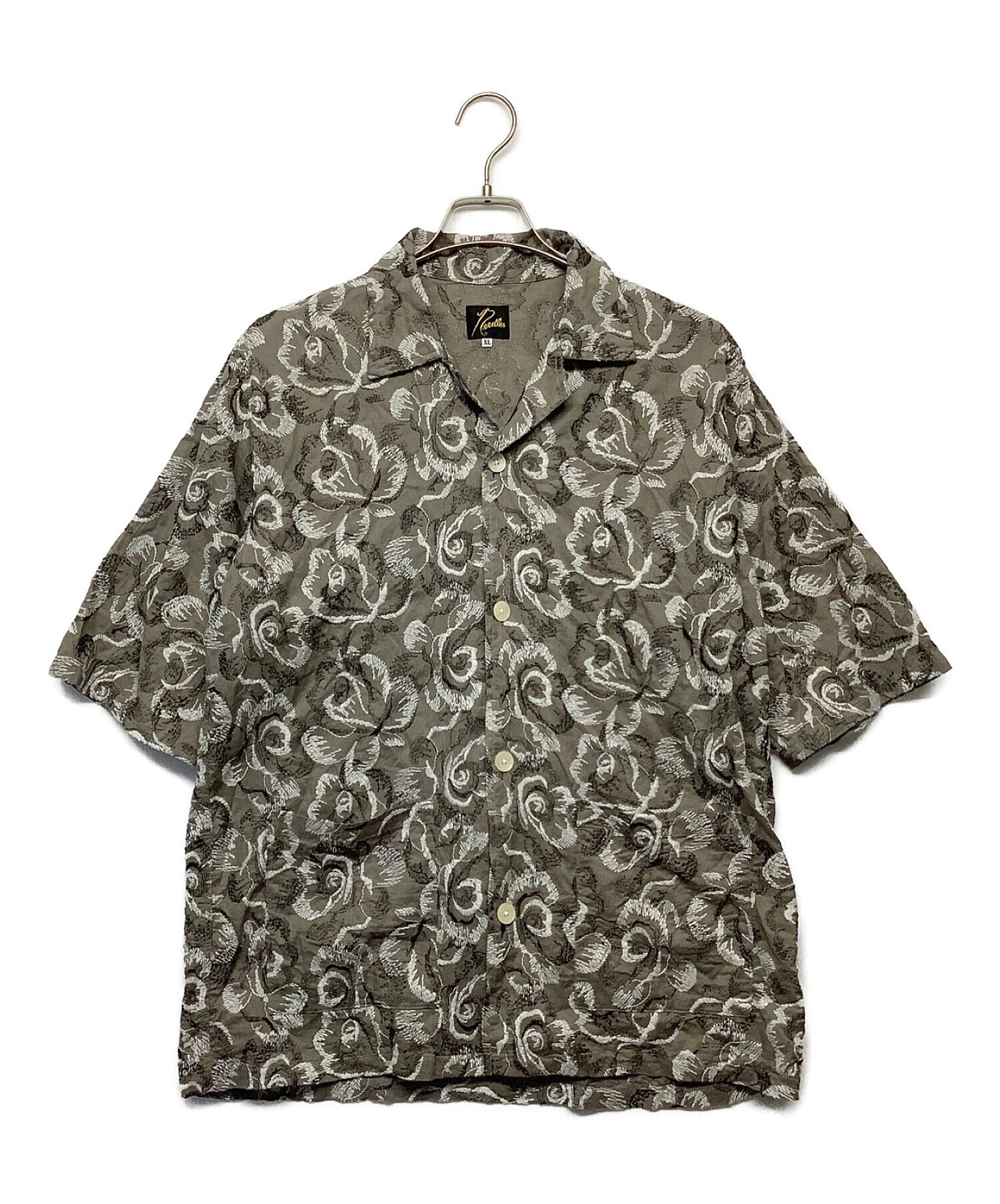 Needles (ニードルズ) Cabana Shirt(カバナシャツ) グレー サイズ:XL