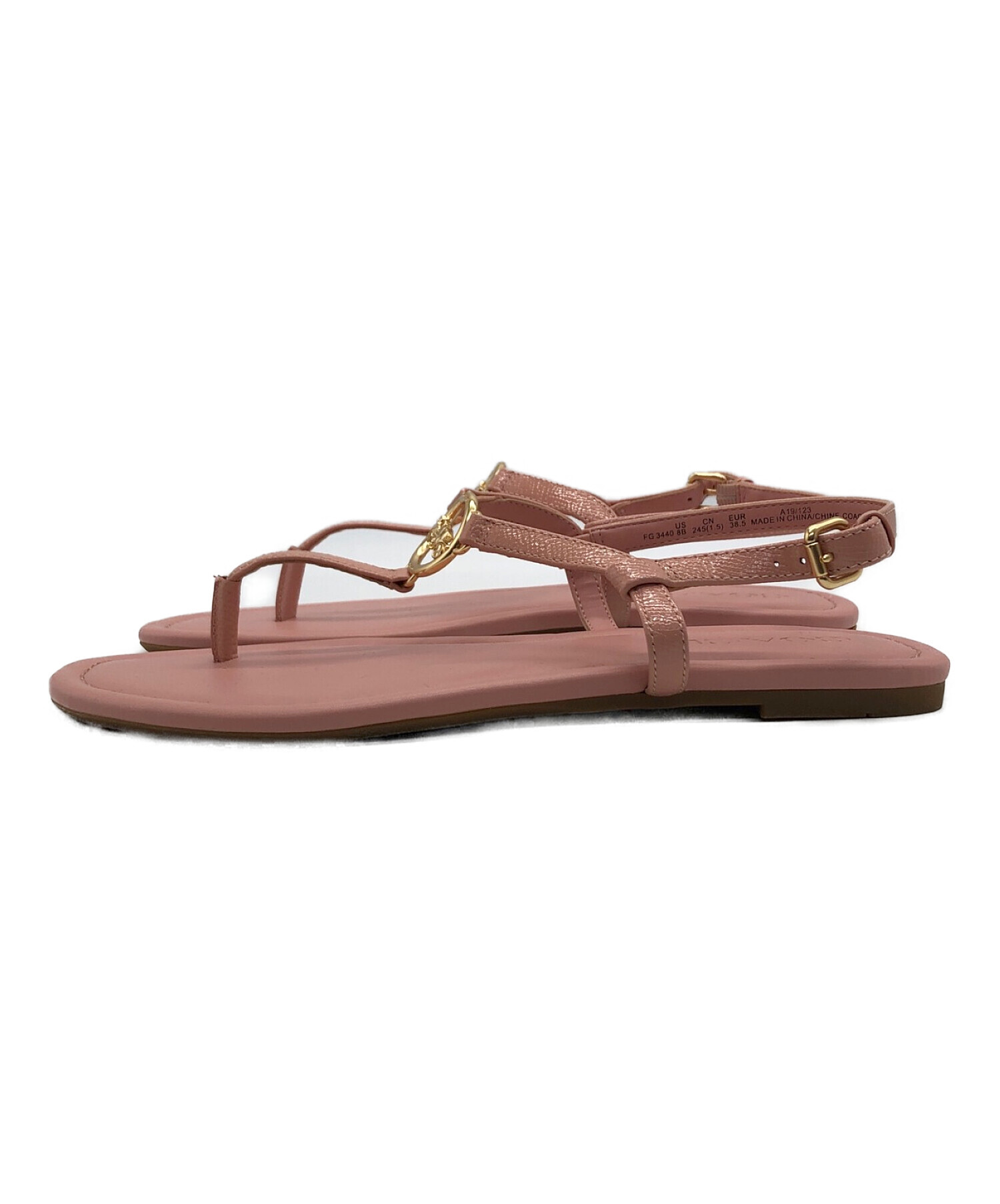 COACH (コーチ) JAZMIN PTLE SANDAL(ジャスミンペタルサンダル) ピンク サイズ:24.5