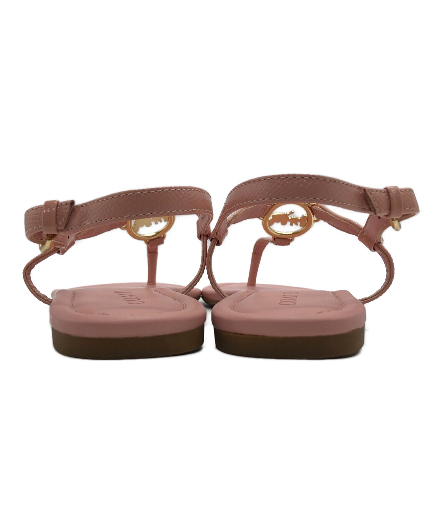 COACH (コーチ) JAZMIN PTLE SANDAL(ジャスミンペタルサンダル) ピンク サイズ:24.5