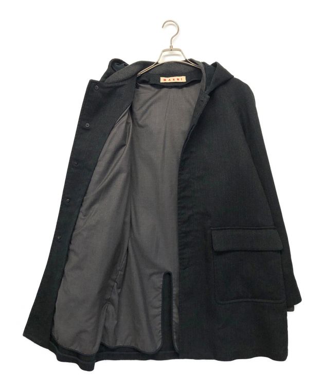 中古・古着通販】MARNI (マルニ) フーデッドコート グレー