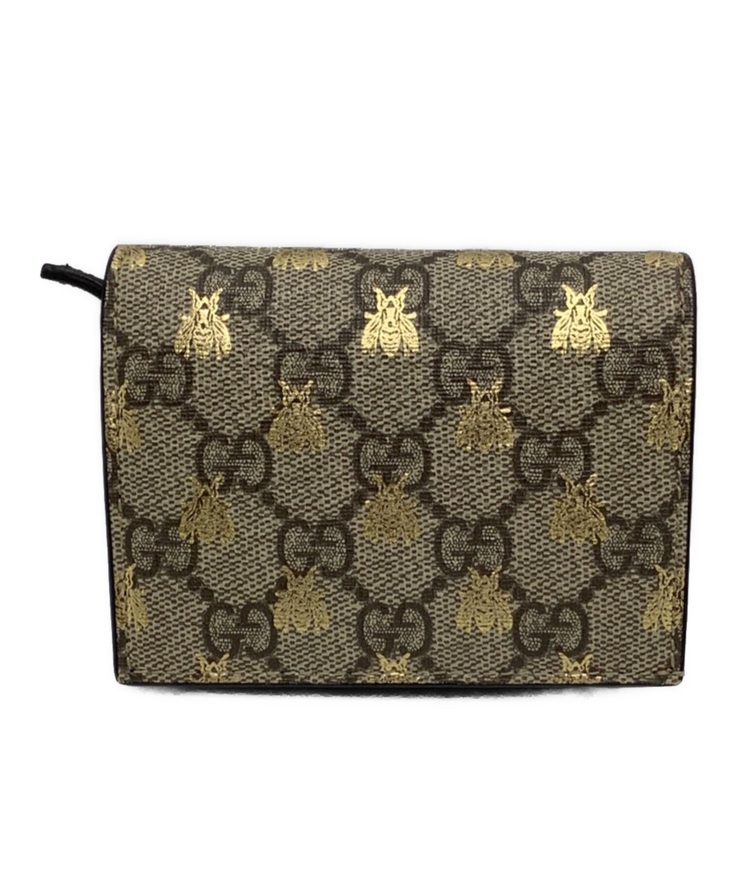 中古・古着通販】GUCCI (グッチ) 2つ折り財布 GGスプリーム ベージュ