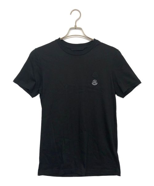 品質が 状態良品 サイズM ビッグロゴ 黒 Tシャツ モンクレール 