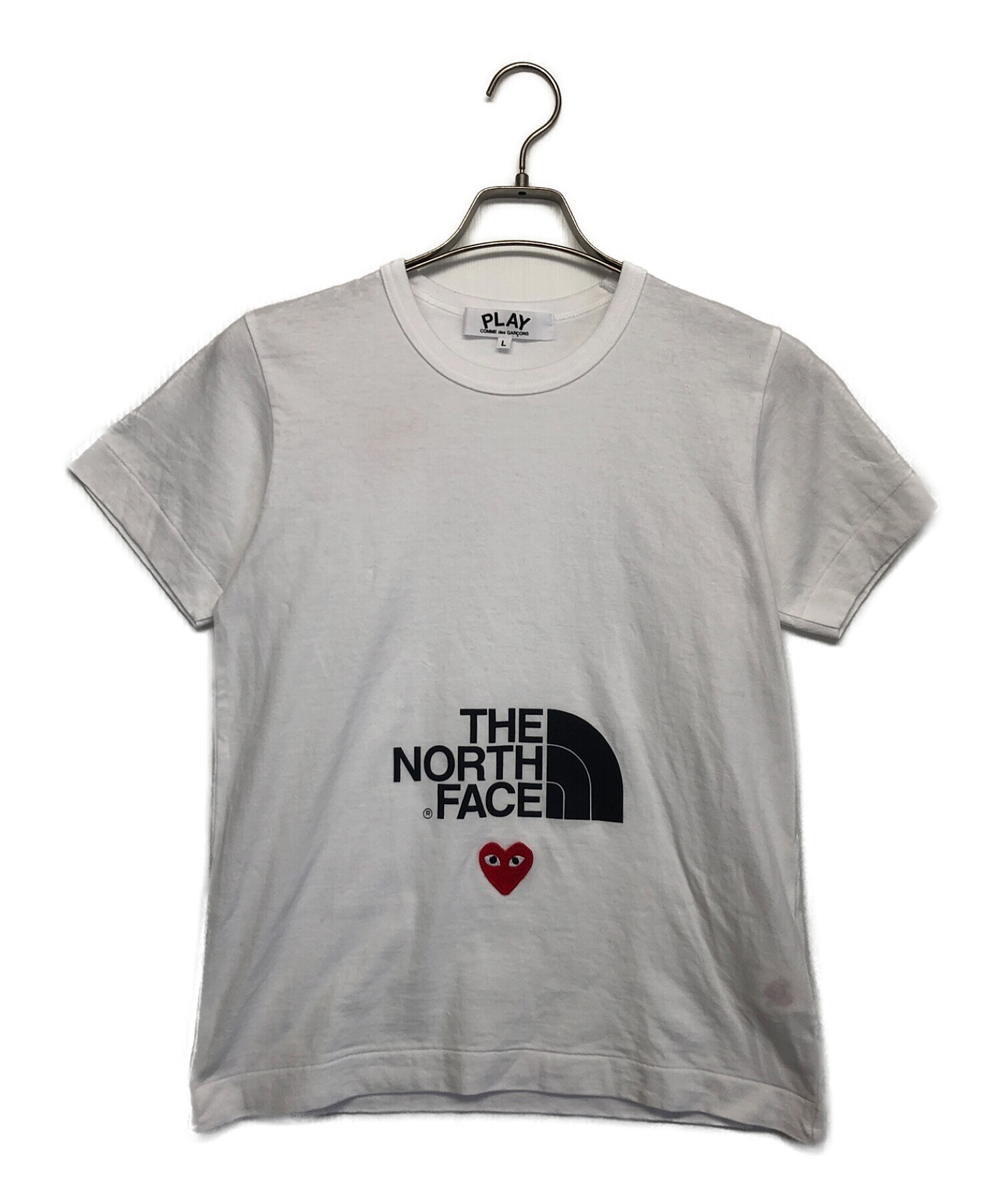 COMME des GARCONS (コムデギャルソン) THE NORTH FACE (ザ ノース フェイス) Tシャツ ホワイト サイズ:L