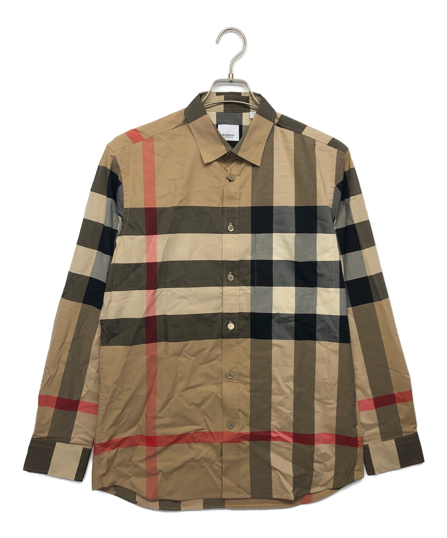 BURBERRY (バーバリー) レギュラーカラーシャツ ベージュ サイズ:M