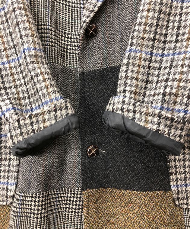 中古・古着通販】Harris Tweed (ハリスツイード) パッチワークウール