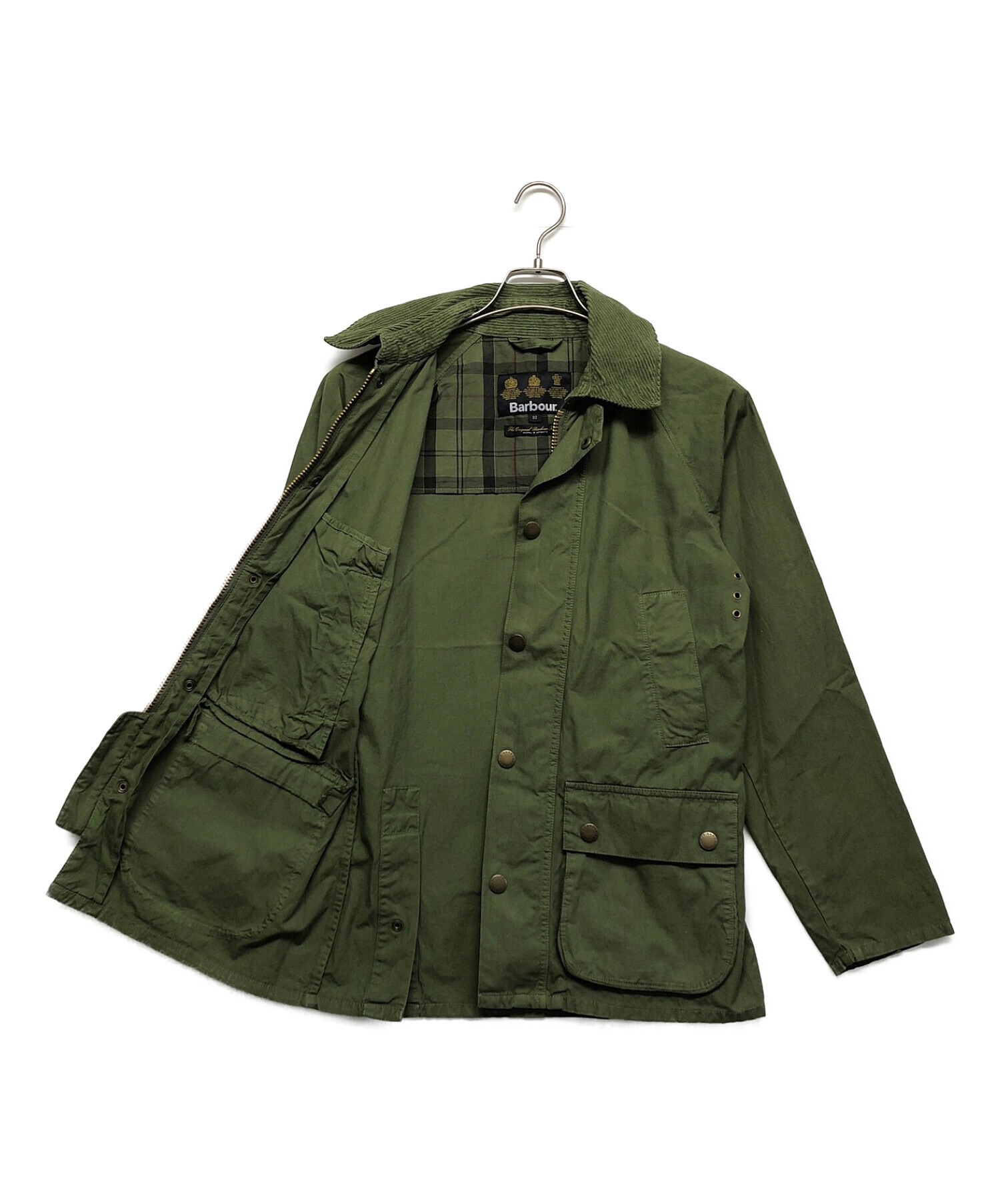 中古・古着通販】Barbour (バブアー) ビデイルコート オリーブ サイズ