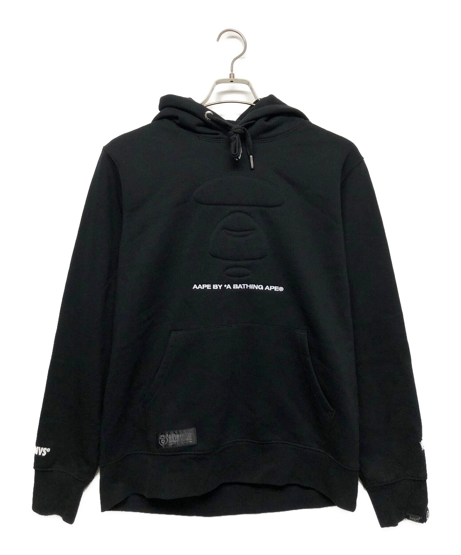 A BATHING APE AAPE エーエイプ パーカー /Ｌサイズ/ブラック