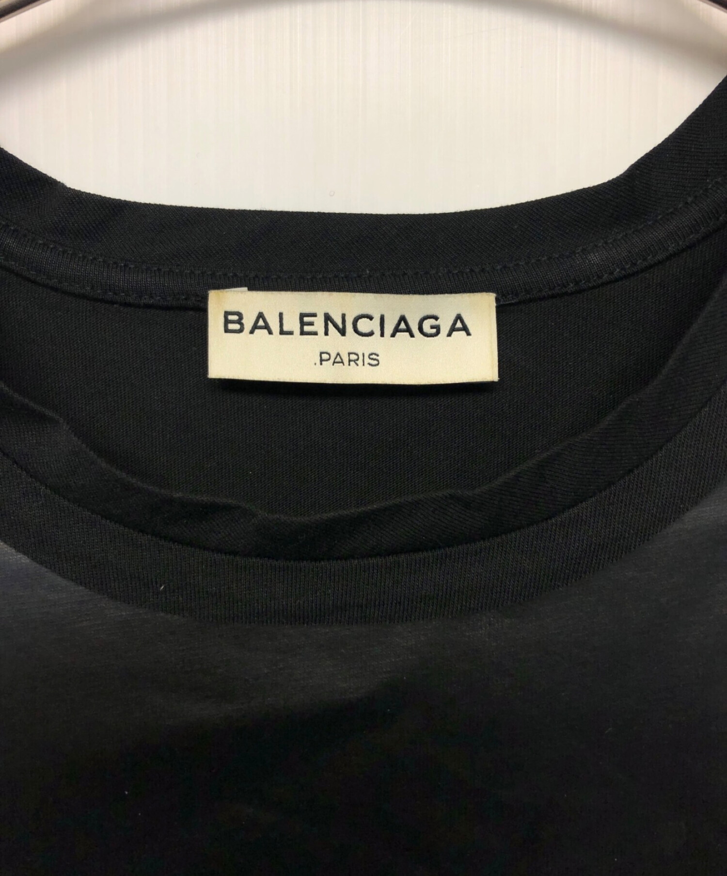 中古・古着通販】BALENCIAGA (バレンシアガ) 切替カットソー ブラック