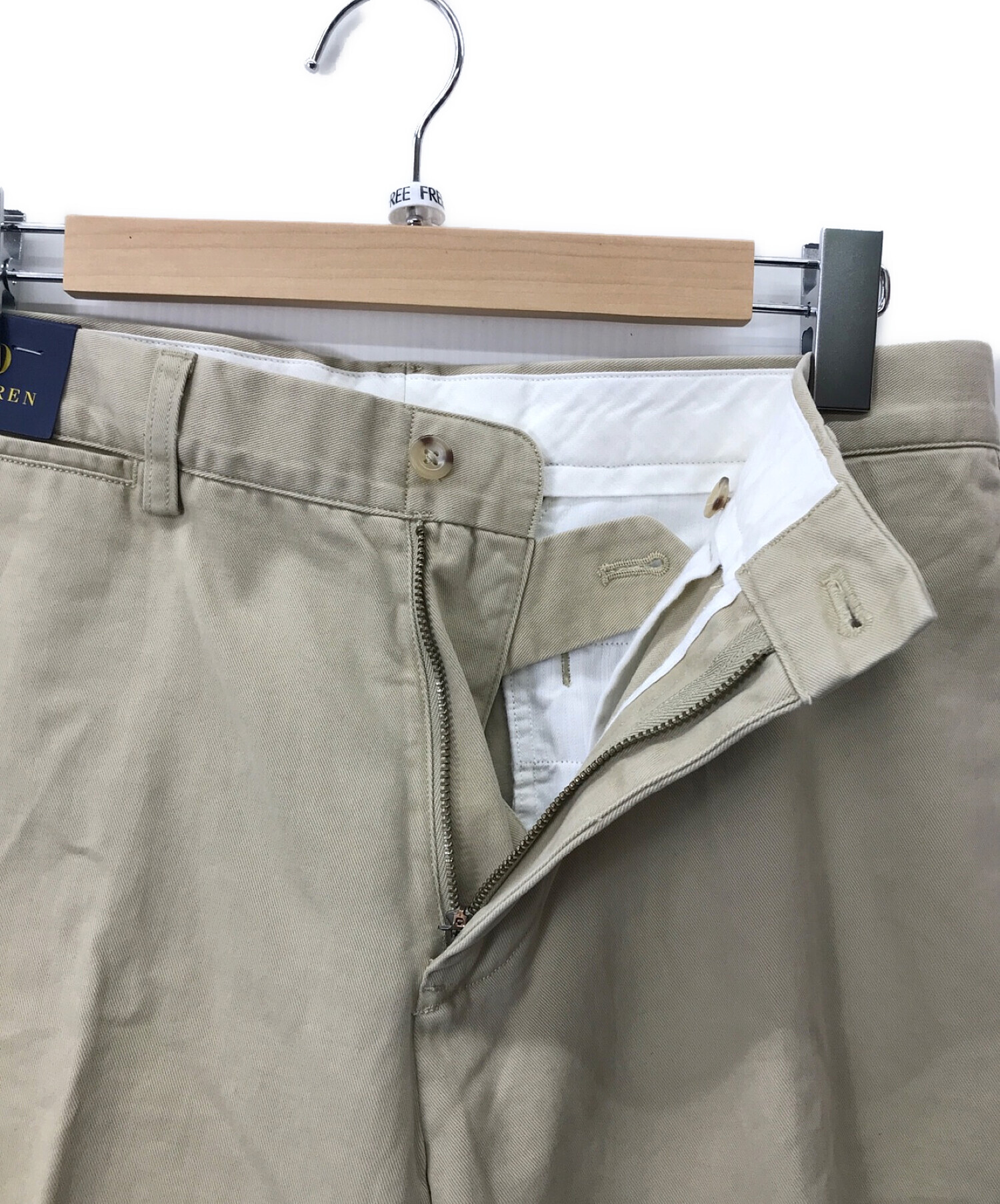 新品 POLO RALPHLAUREN チノパン 32/32 白 ラルフローレン-