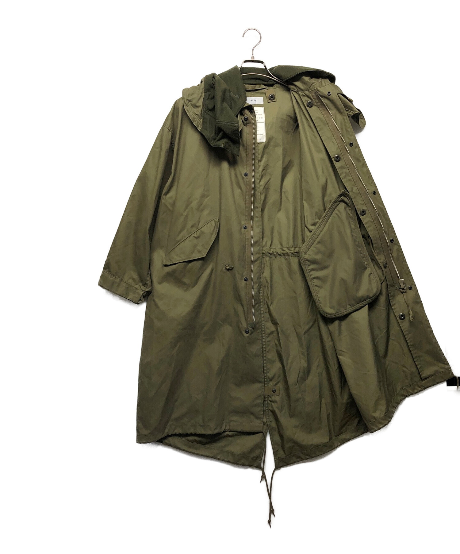 中古・古着通販】HYKE (ハイク) M-65 TYPE FIELD COAT グリーン サイズ