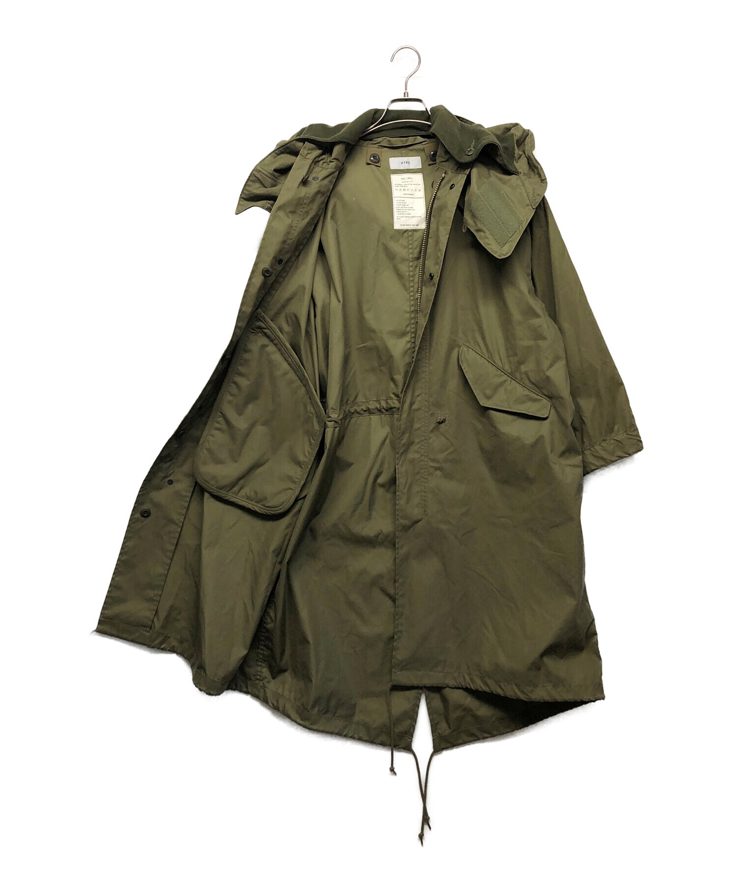 中古・古着通販】HYKE (ハイク) M-65 TYPE FIELD COAT グリーン サイズ