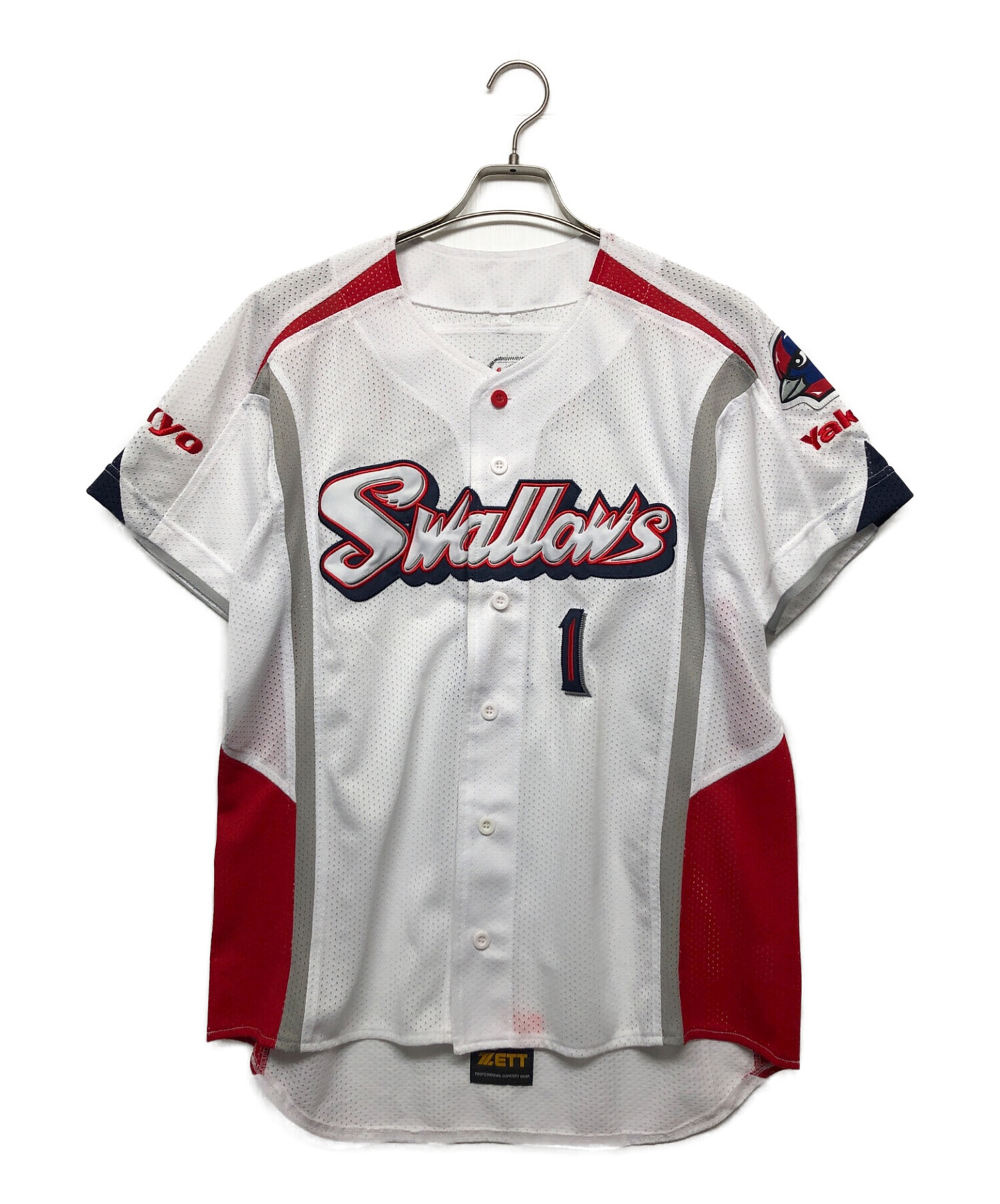 東京ヤクルトスワローズ (トウキョウヤクルトスワローズ) BEAMS (ビームス) ベースボールシャツ ホワイト サイズ:XL