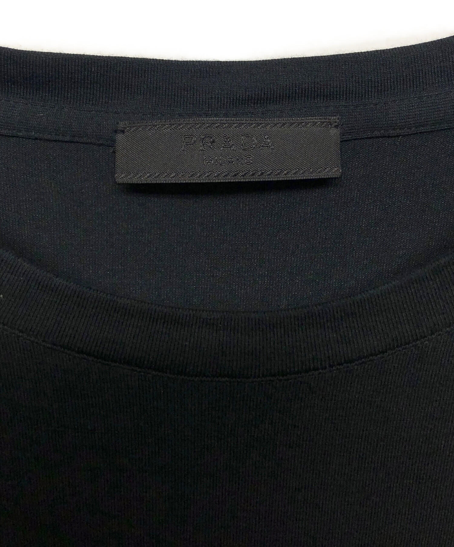 中古・古着通販】PRADA (プラダ) ポケットTシャツ ブラック サイズ:XL