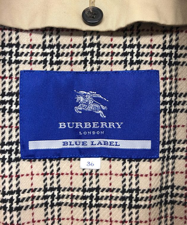 BURBERRY BLUE LABEL (バーバリーブルーレーベル) トレンチコート ベージュ サイズ:36