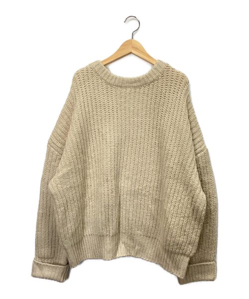 【中古・古着通販】moussy (マウジー) セーター ベージュ サイズ