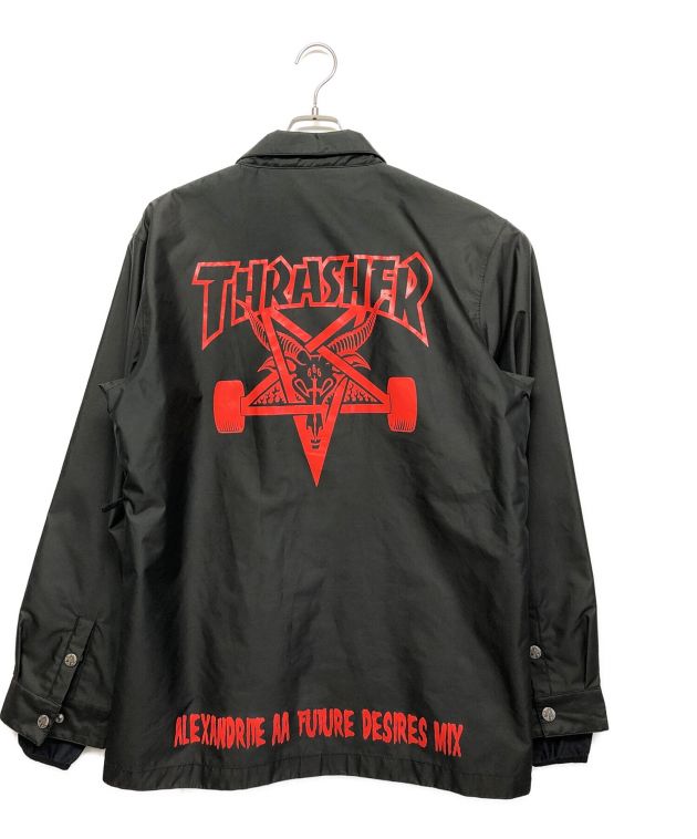 中古・古着通販】THRASHER (スラッシャー) AA HARD WEAR (ダブルエーハードウェア) コーチジャケット ブラック  サイズ:L｜ブランド・古着通販 トレファク公式【TREFAC FASHION】スマホサイト