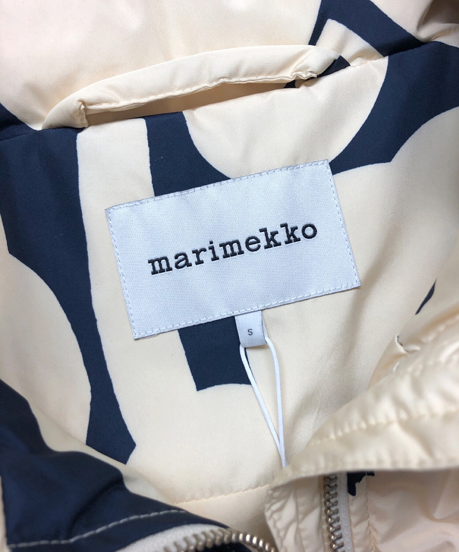 中古・古着通販】marimekko (マリメッコ) ダウンベスト ベージュ