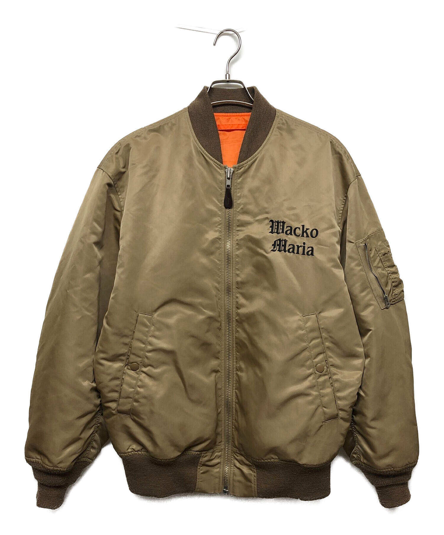 WACKO MARIA (ワコマリア) MA-1 FLIGHT JACKET (TYPE-2) ベージュ サイズ:L