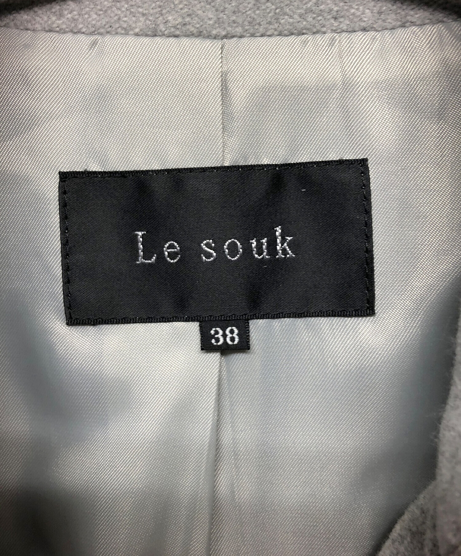 中古・古着通販】Le souk (ルスーク) コート グレー サイズ:38