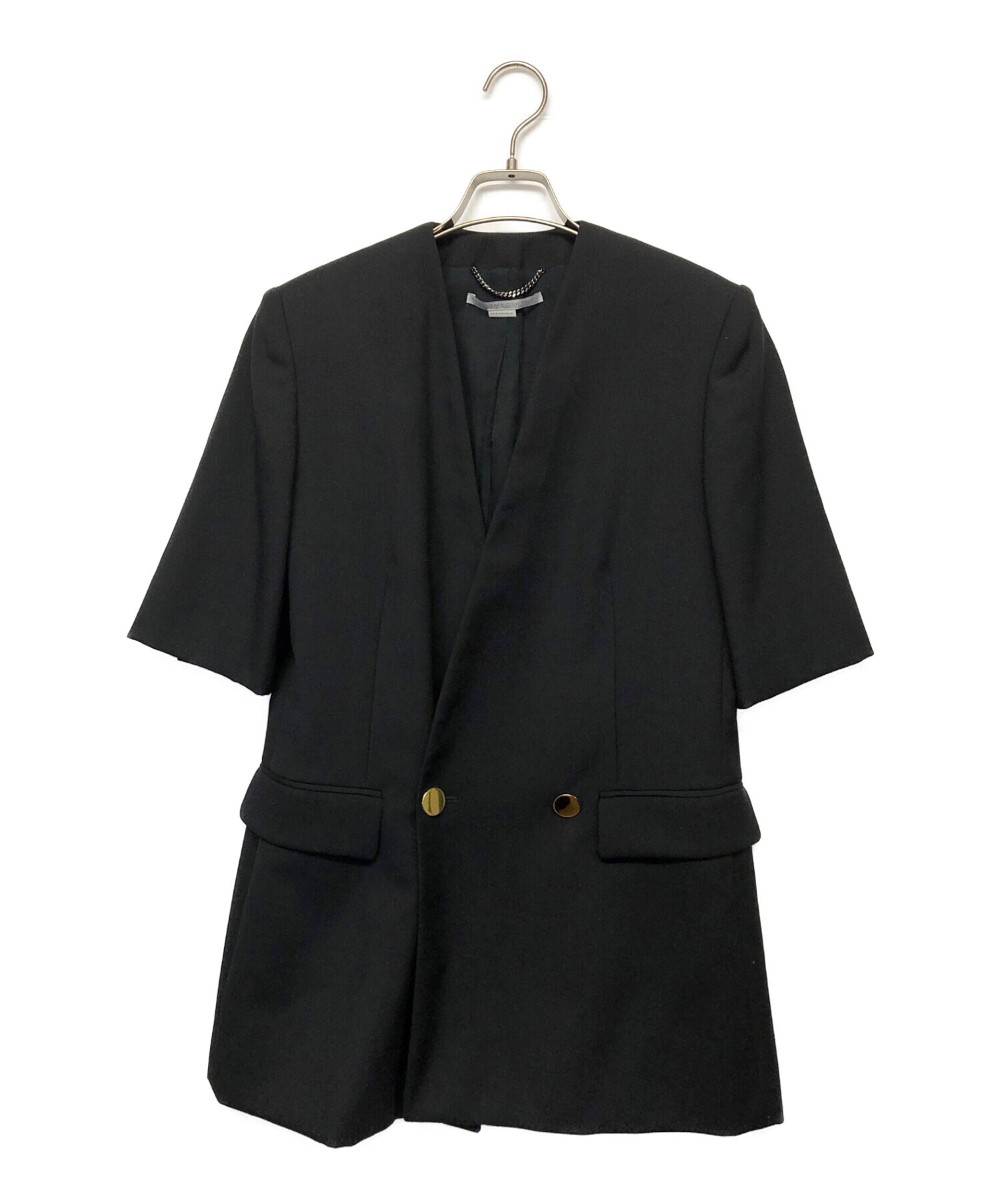 STELLA McCARTNEY (ステラマッカートニー) 半袖ジャケット ブラック サイズ:38