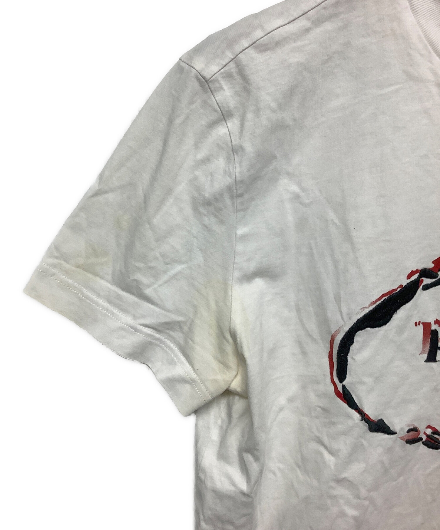 中古・古着通販】PRADA (プラダ) Tシャツ ホワイト サイズ:M｜ブランド 