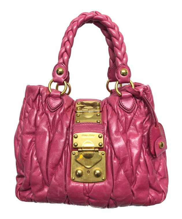 miumiu バッグ オファー 中古 ピンク