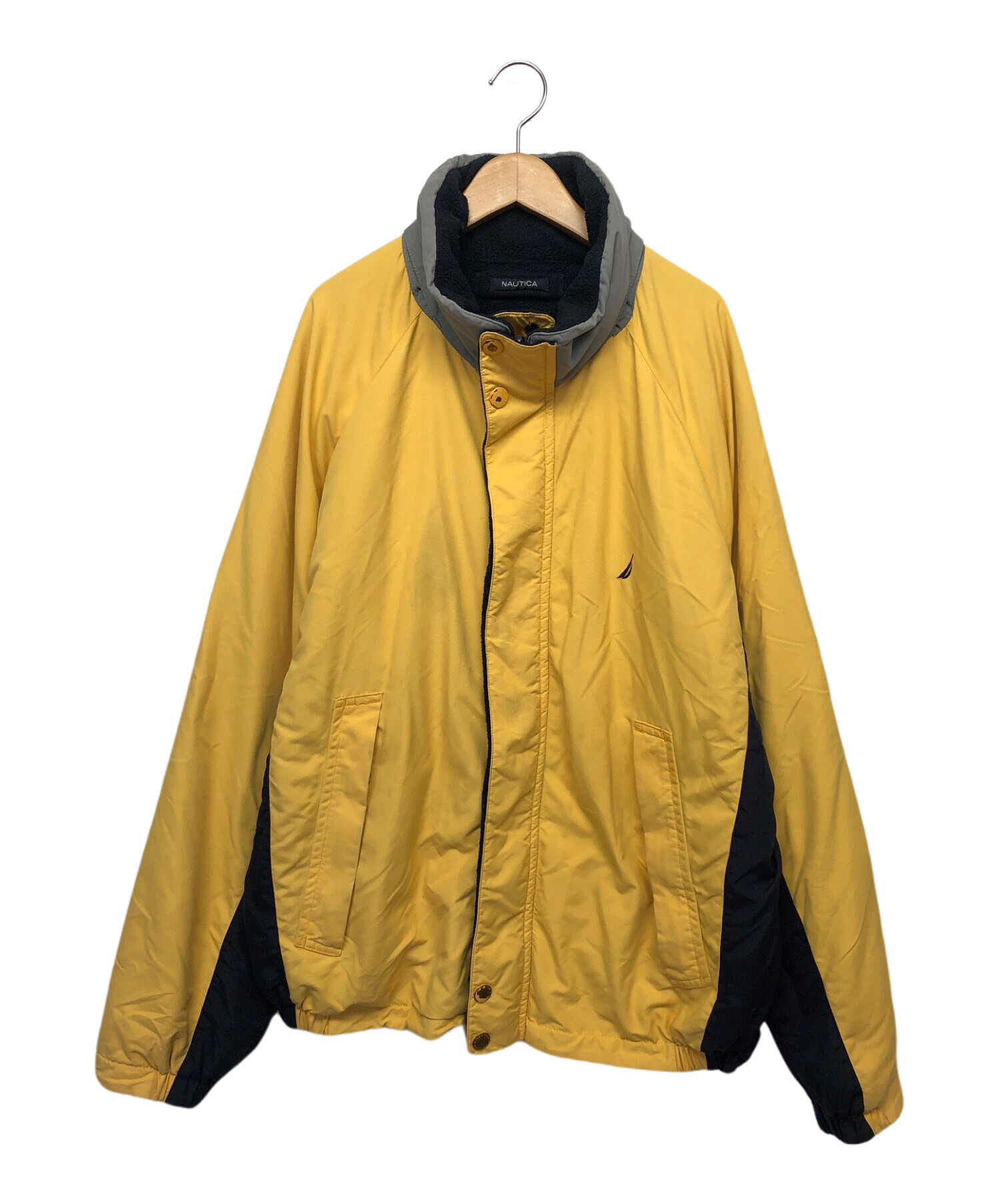 中古・古着通販】NAUTICA (ノーティカ) ナイロンブルゾン イエロー×ネイビー サイズ:XL｜ブランド・古着通販 トレファク公式【TREFAC  FASHION】スマホサイト