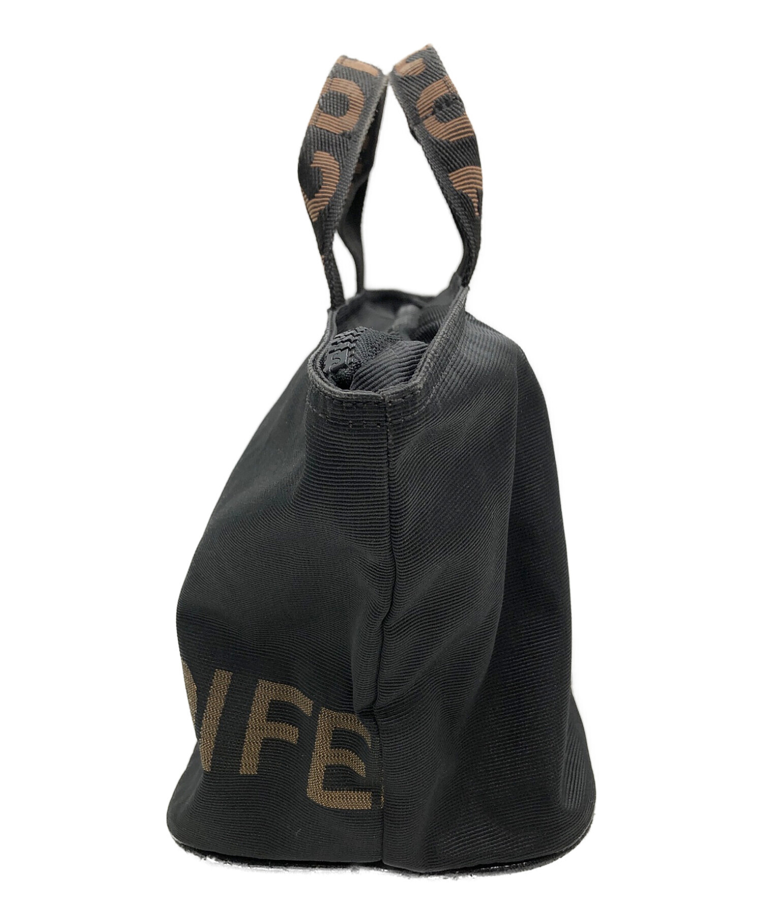 中古・古着通販】FENDI (フェンディ) ハンドバッグ ブラック×ブラウン