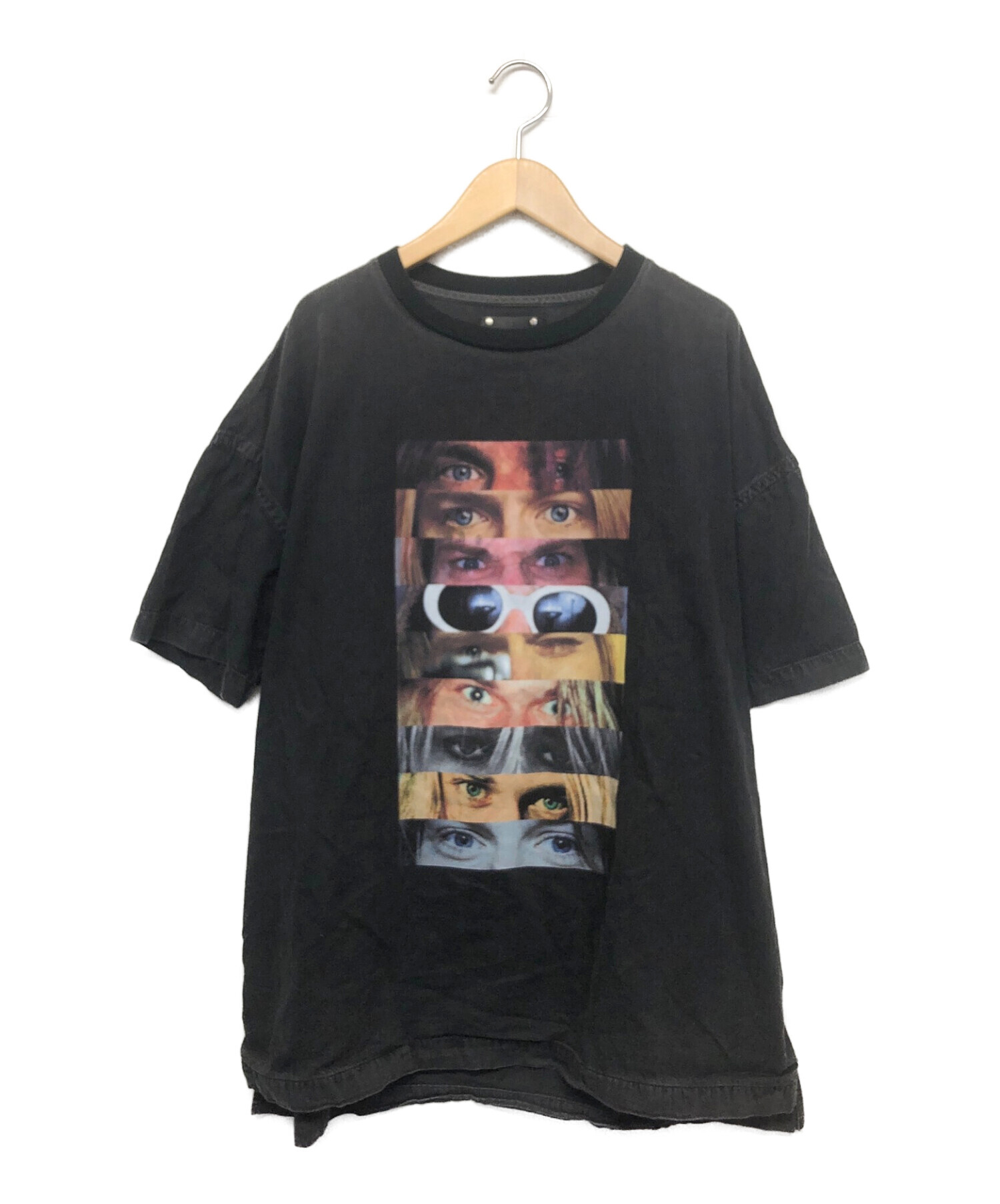 中古・古着通販】MINEDENIM (マインデニム) 半袖Tシャツ ブラック