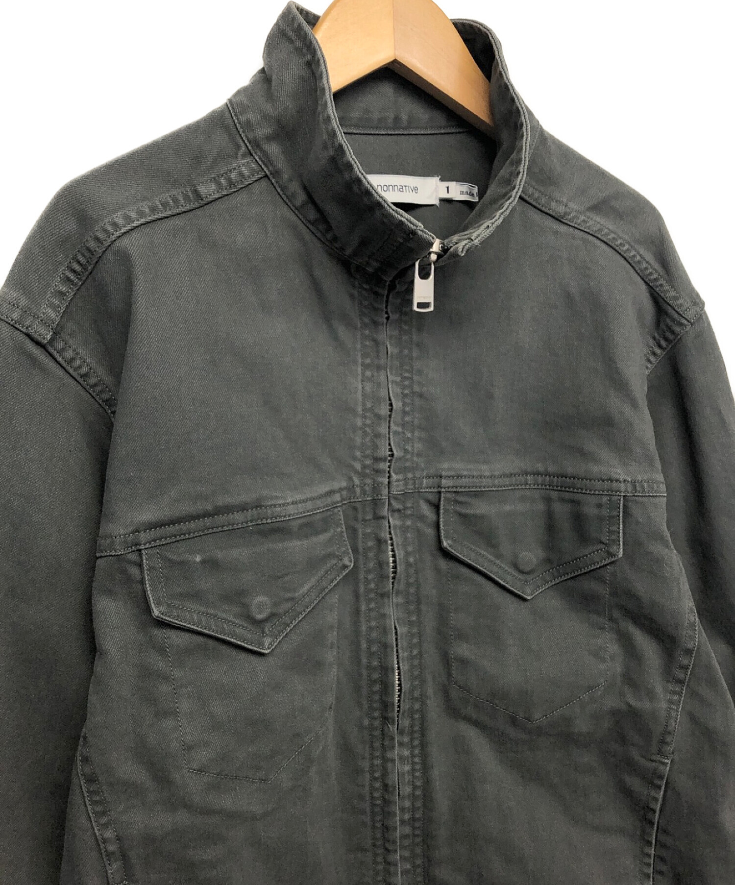 中古・古着通販】nonnative (ノンネイティブ) ジップジャケット グレー