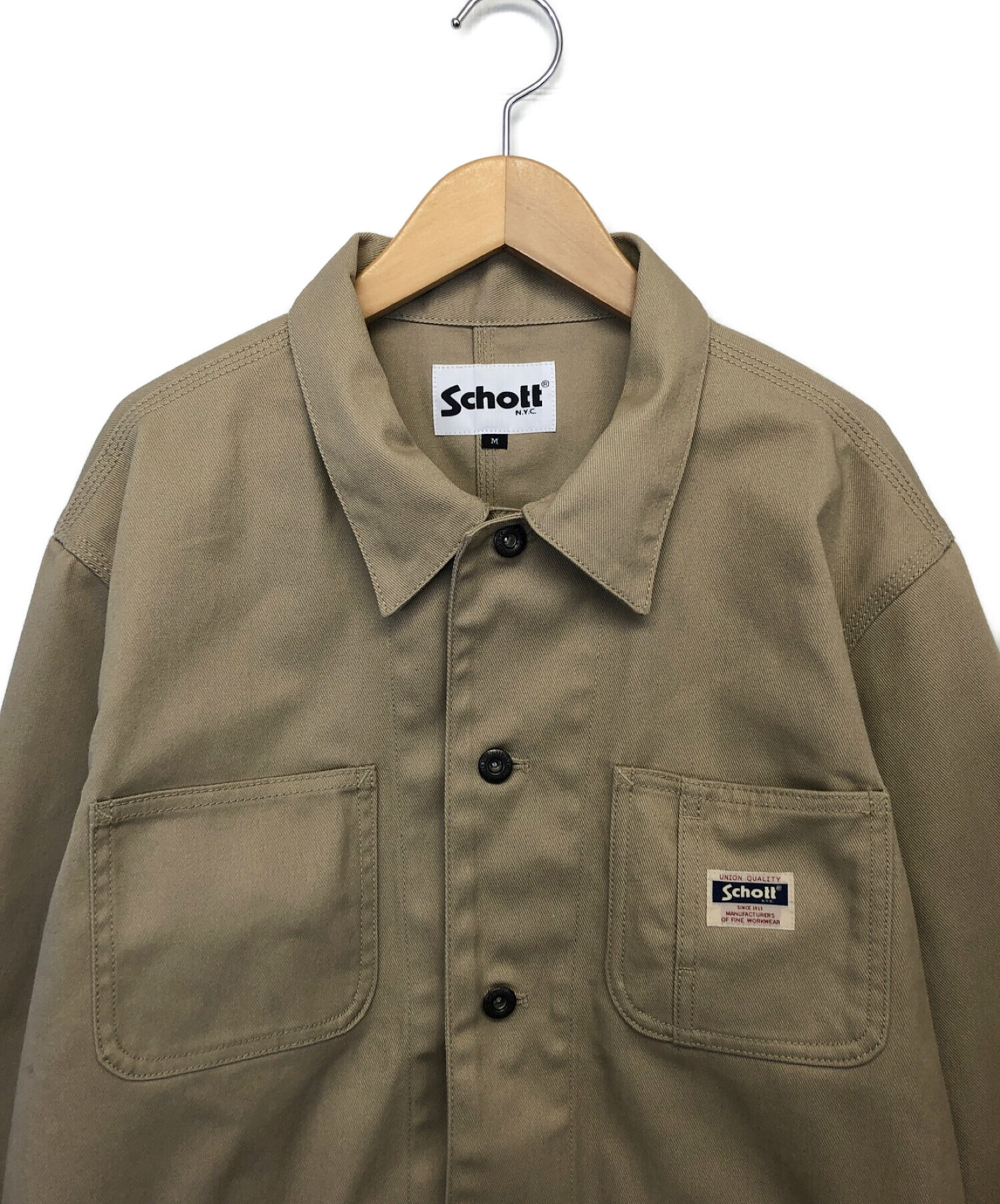 中古・古着通販】Schott (ショット) カバーオール ベージュ サイズ:M 