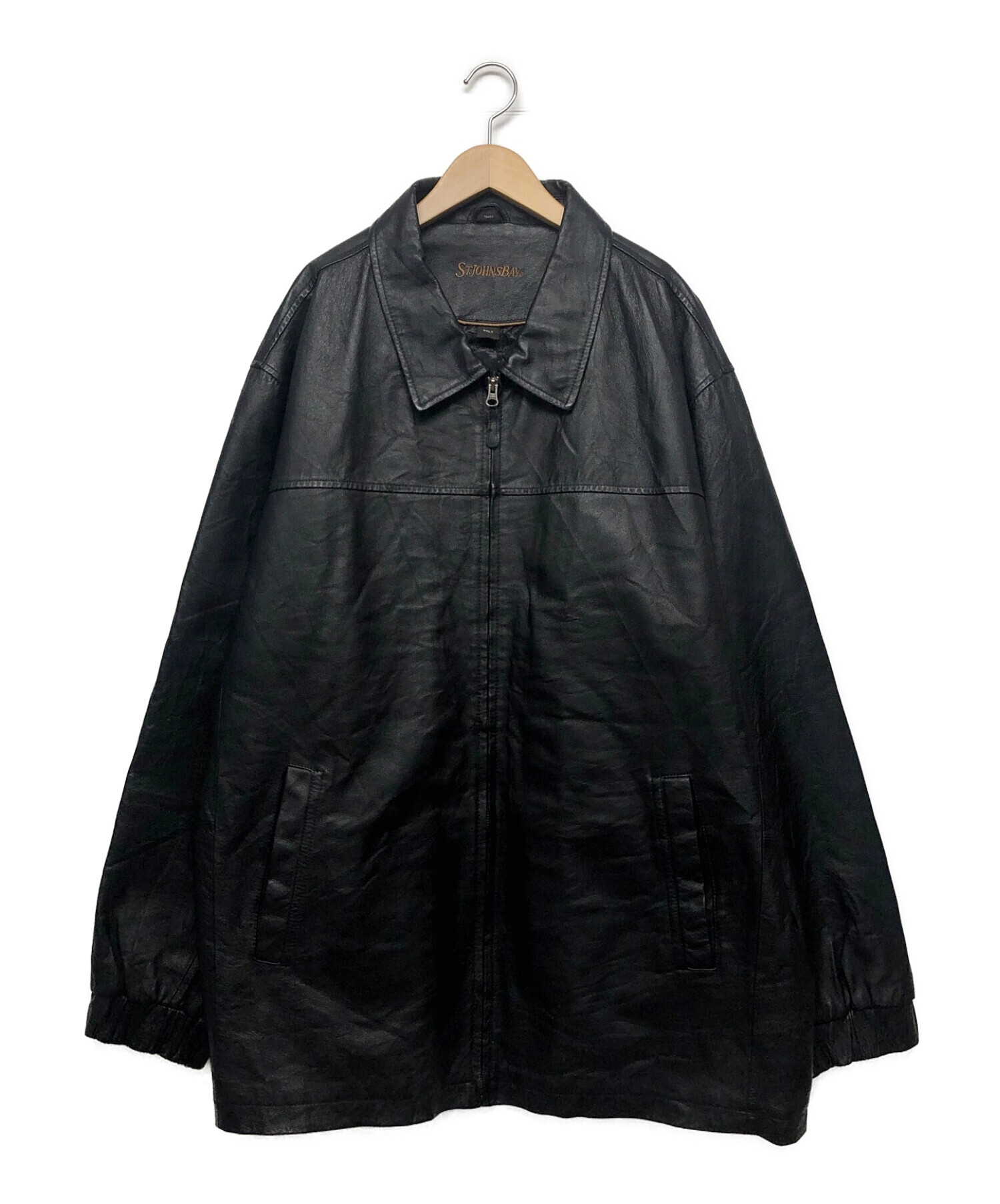 ST JOHN'S BAY (セントジョンズベイ) レザージャケット ブラック サイズ:２XL