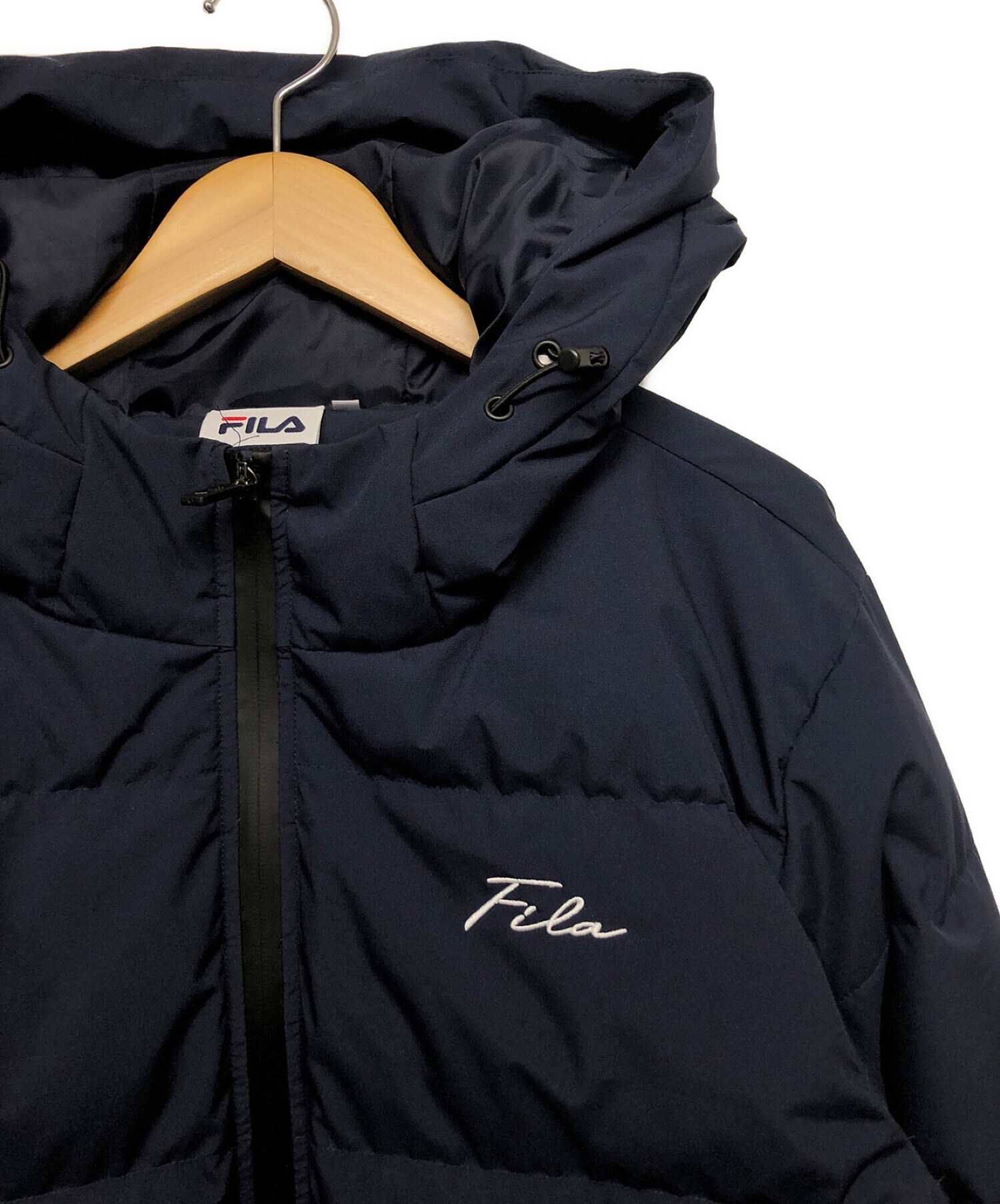 中古・古着通販】FILA (フィラ) ダウンジャケット ネイビー サイズ:L