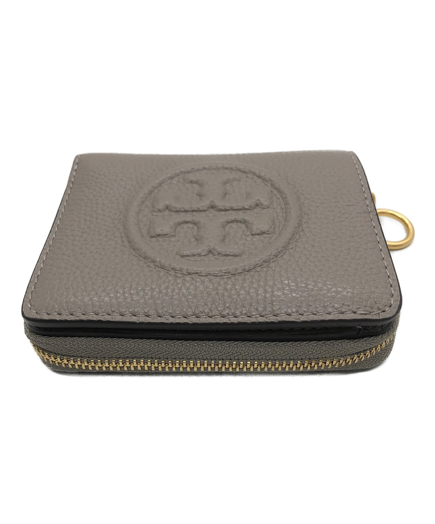 中古・古着通販】TORY BURCH (トリーバーチ) 2つ折り財布 グレー 