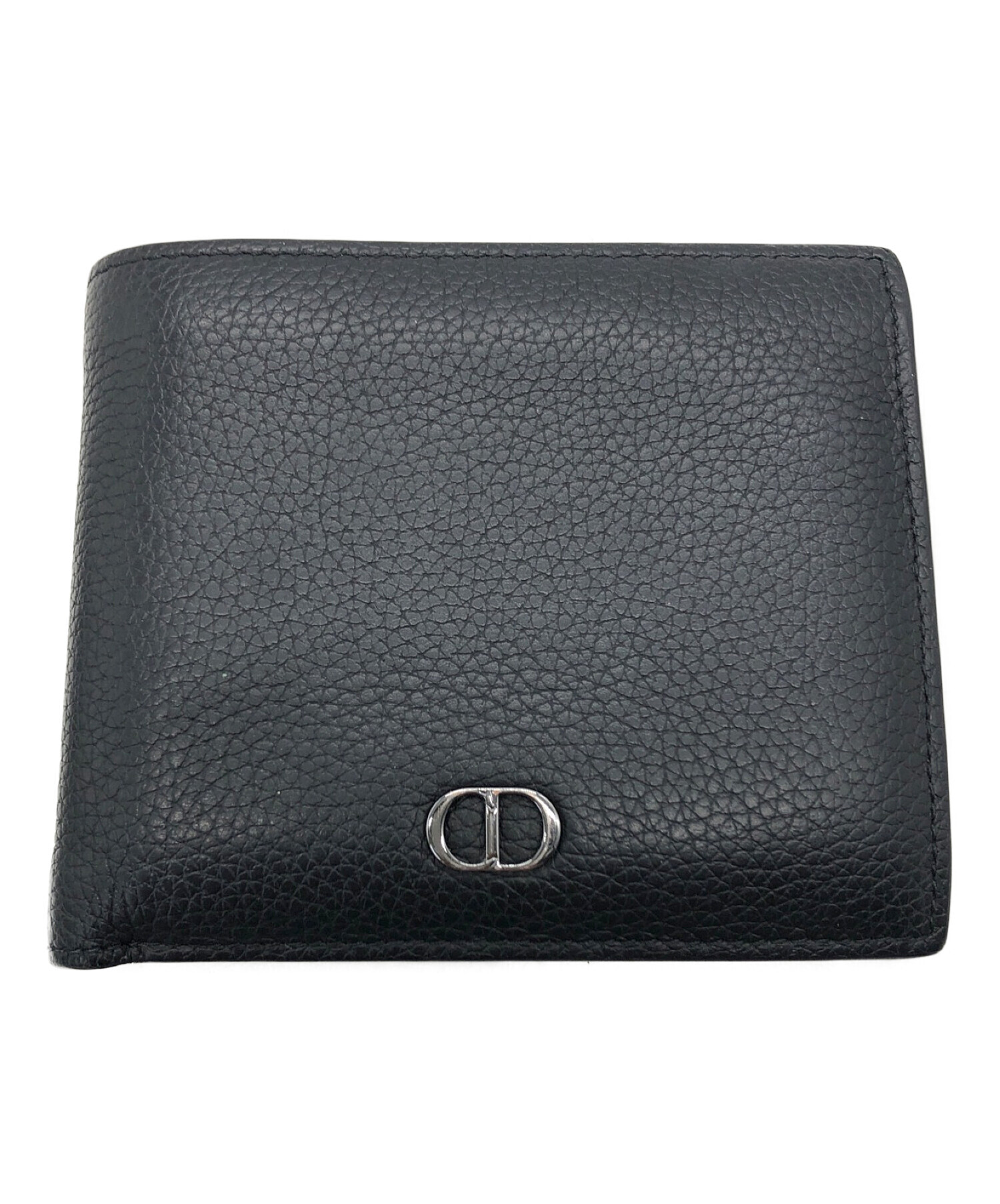 Christian Dior (クリスチャン ディオール) 2つ折り財布 ブラック