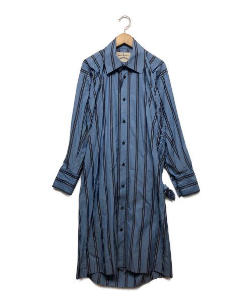 【中古・古着通販】VIVIENNE WESTWOOD ANGLOMANIA (ヴィヴィアンウエストウッド アングロマニア) シャツワンピース  ブルー×グレー サイズ:M｜ブランド・古着通販 トレファク公式【TREFAC FASHION】スマホサイト