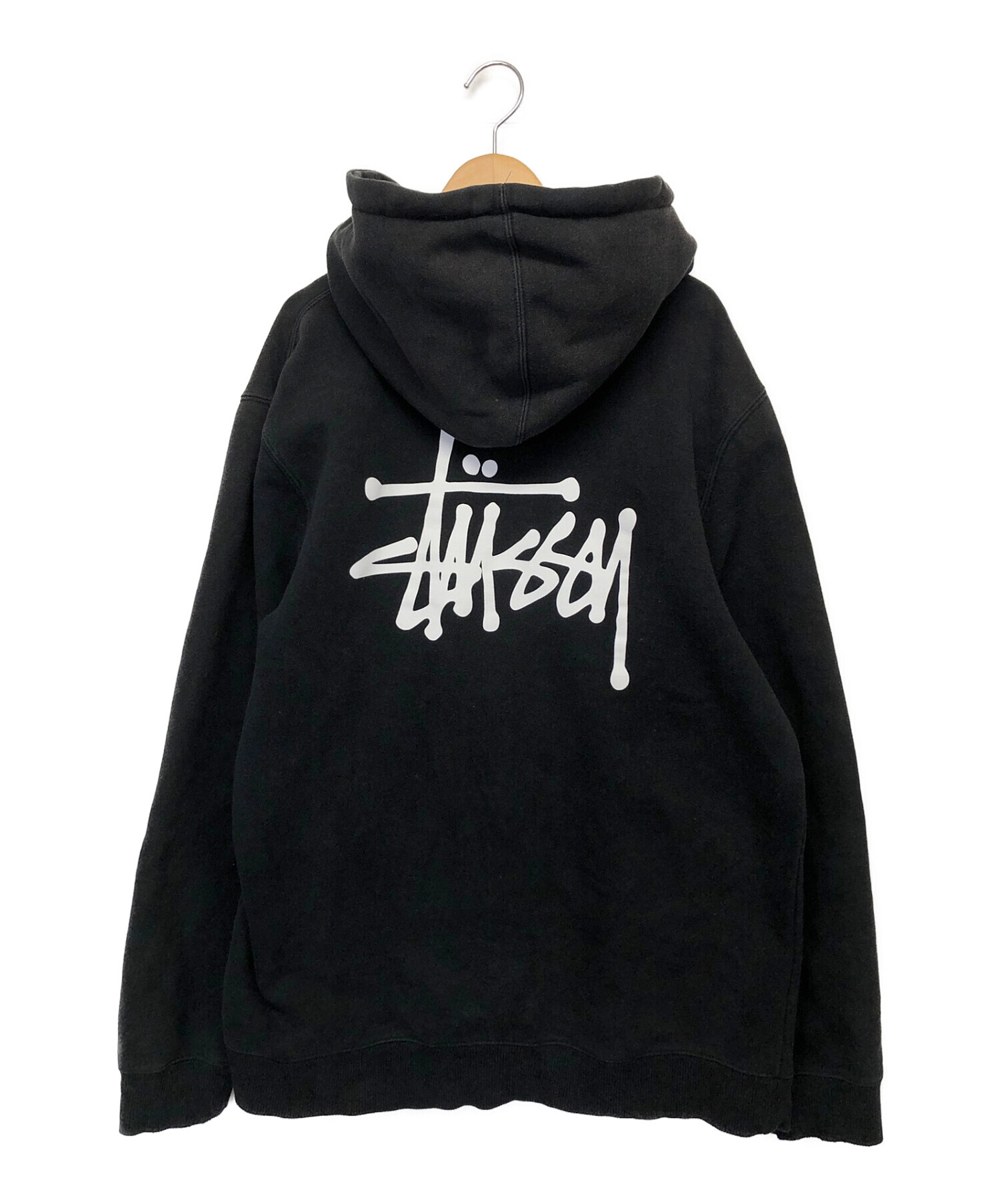 stussy (ステューシー) プルオーバーパーカー ブラック サイズ:L