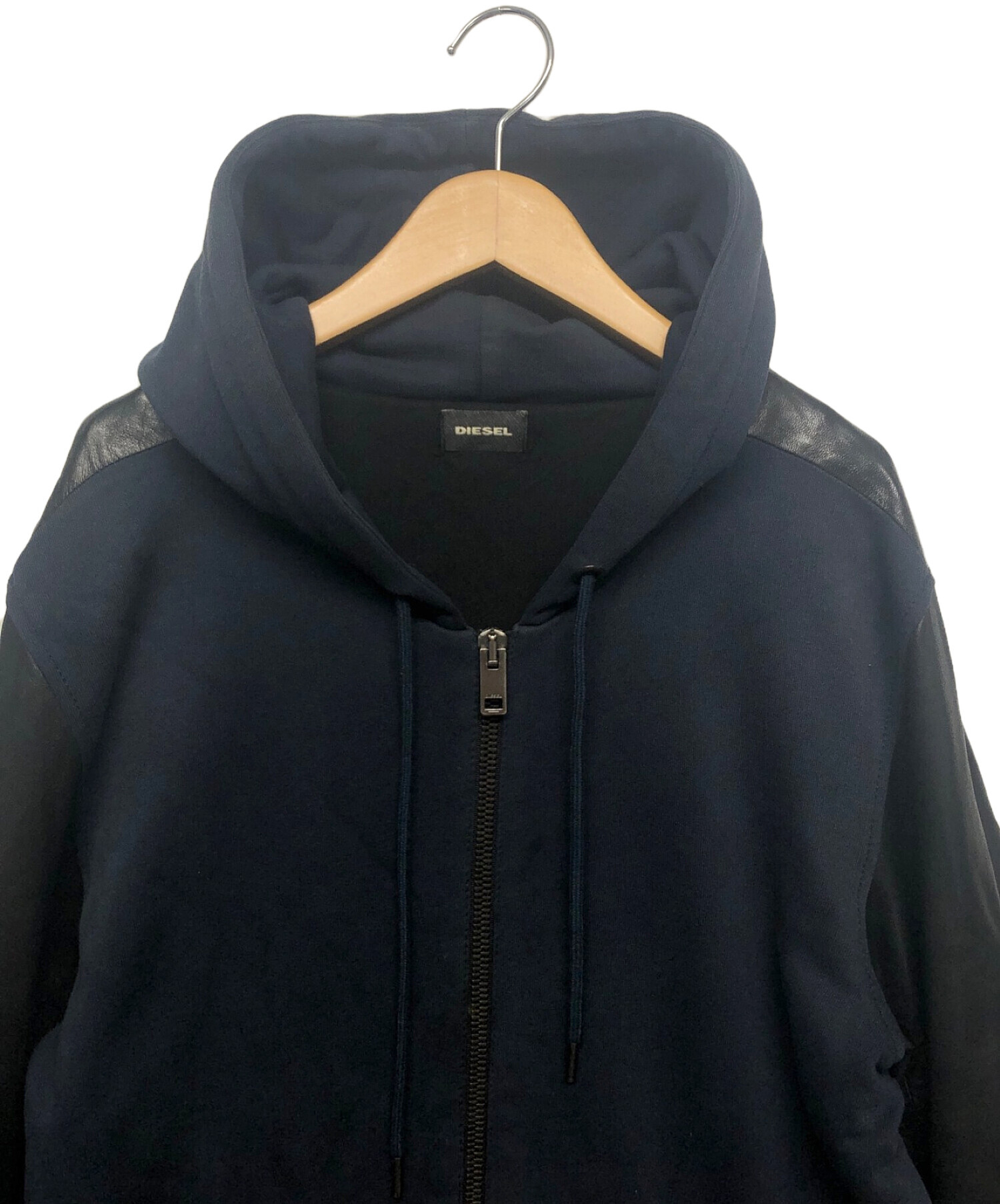 中古・古着通販】DIESEL (ディーゼル) ラムレザースリーブジップ 