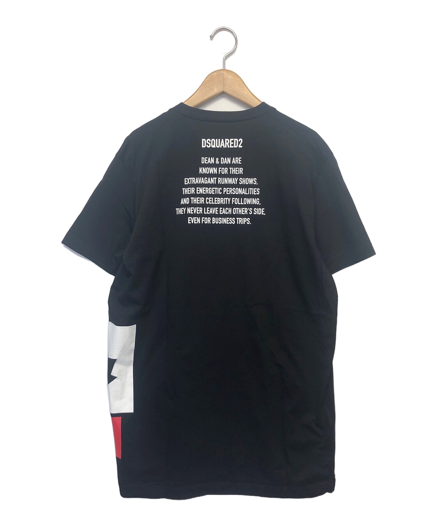 中古・古着通販】DSQUARED2 (ディースクエアード) 半袖カットソー ブラック サイズ:M｜ブランド・古着通販 トレファク公式【TREFAC  FASHION】スマホサイト