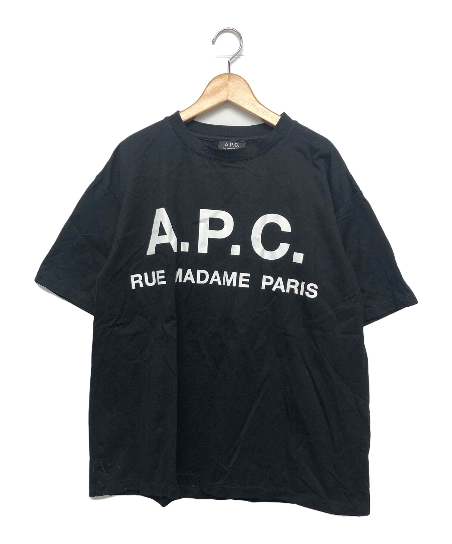 中古・古着通販】A.P.C. (アーペーセー) 半袖Tシャツ ブラック サイズ:L｜ブランド・古着通販 トレファク公式【TREFAC  FASHION】スマホサイト