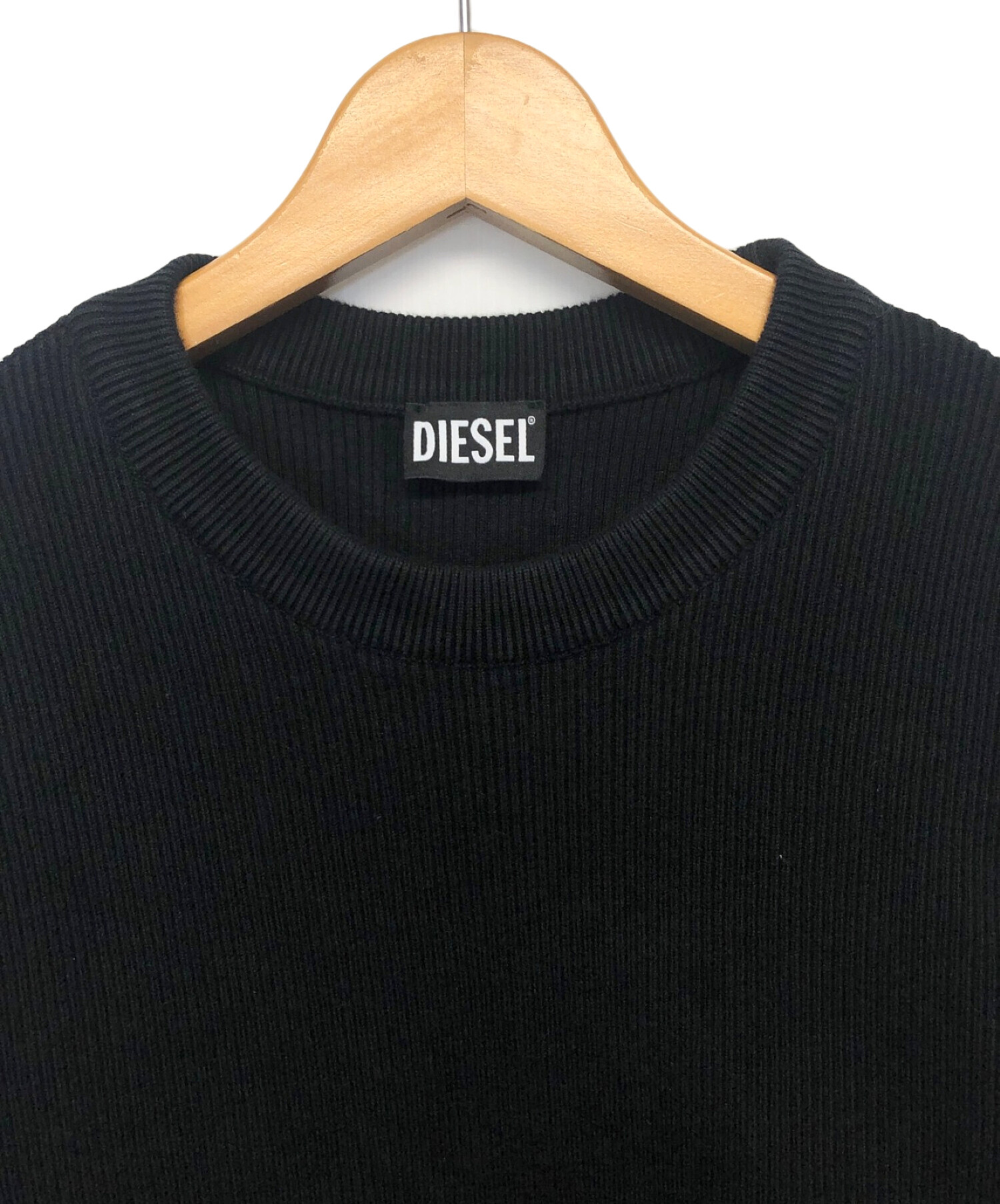 中古・古着通販】DIESEL (ディーゼル) クルーネックニット ブラック サイズ:L｜ブランド・古着通販 トレファク公式【TREFAC  FASHION】スマホサイト