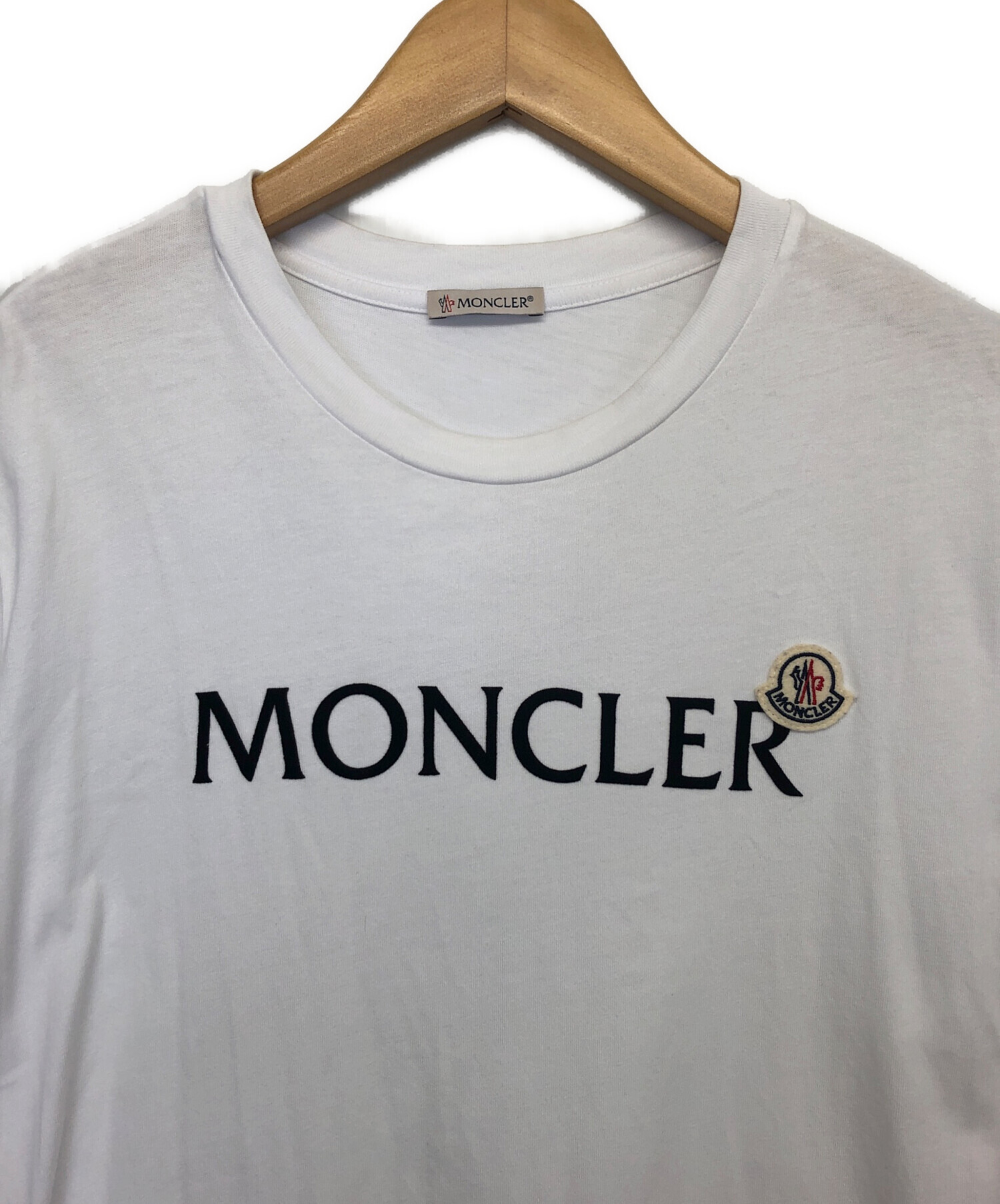 中古・古着通販】MONCLER (モンクレール) ロゴワッペンTシャツ ホワイト サイズ:M｜ブランド・古着通販 トレファク公式【TREFAC  FASHION】スマホサイト