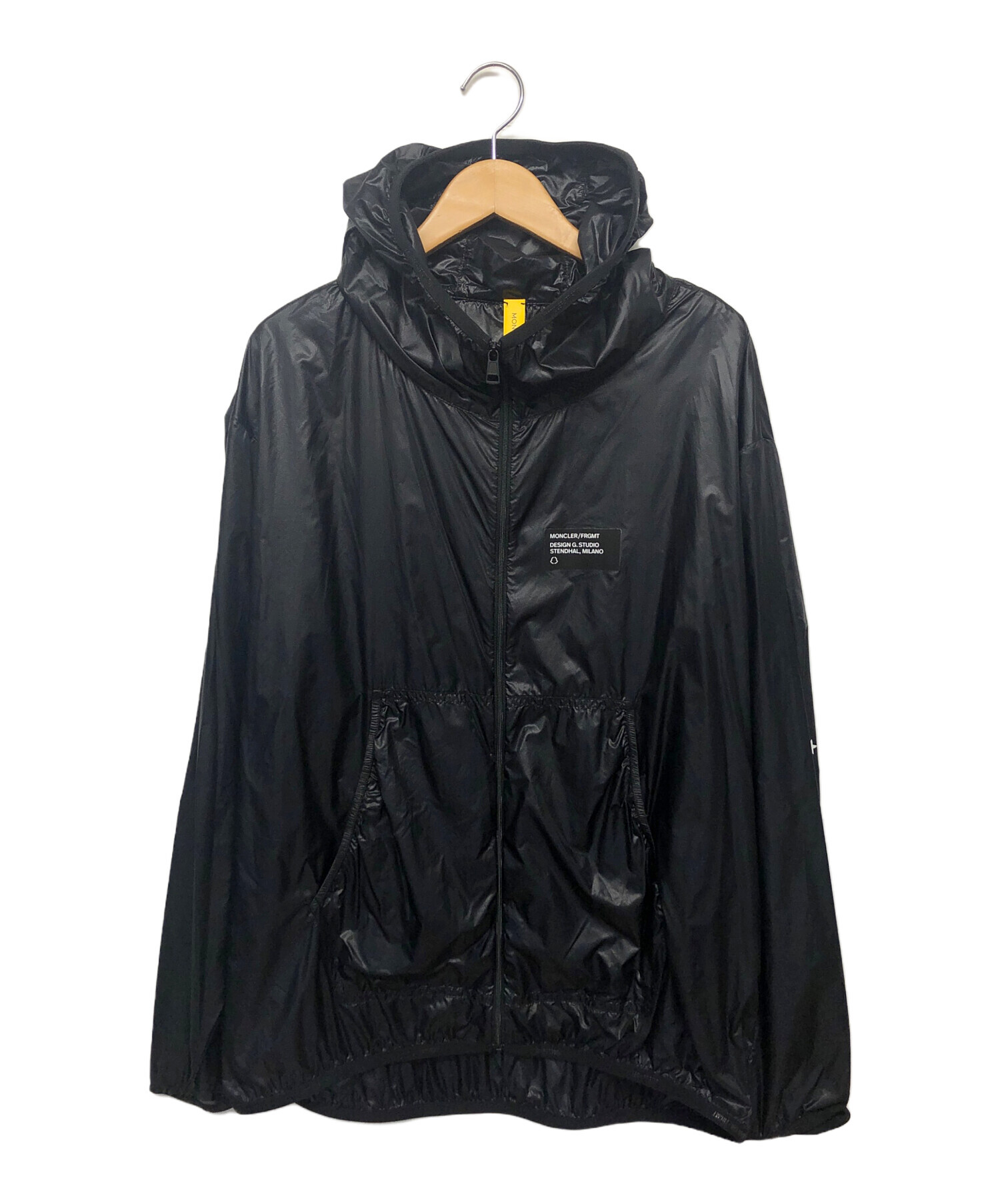 中古・古着通販】MONCLER (モンクレール) FRAGMENT (フラッグメント) ナイロンジャケット ブラック サイズ:１｜ブランド・古着通販  トレファク公式【TREFAC FASHION】スマホサイト