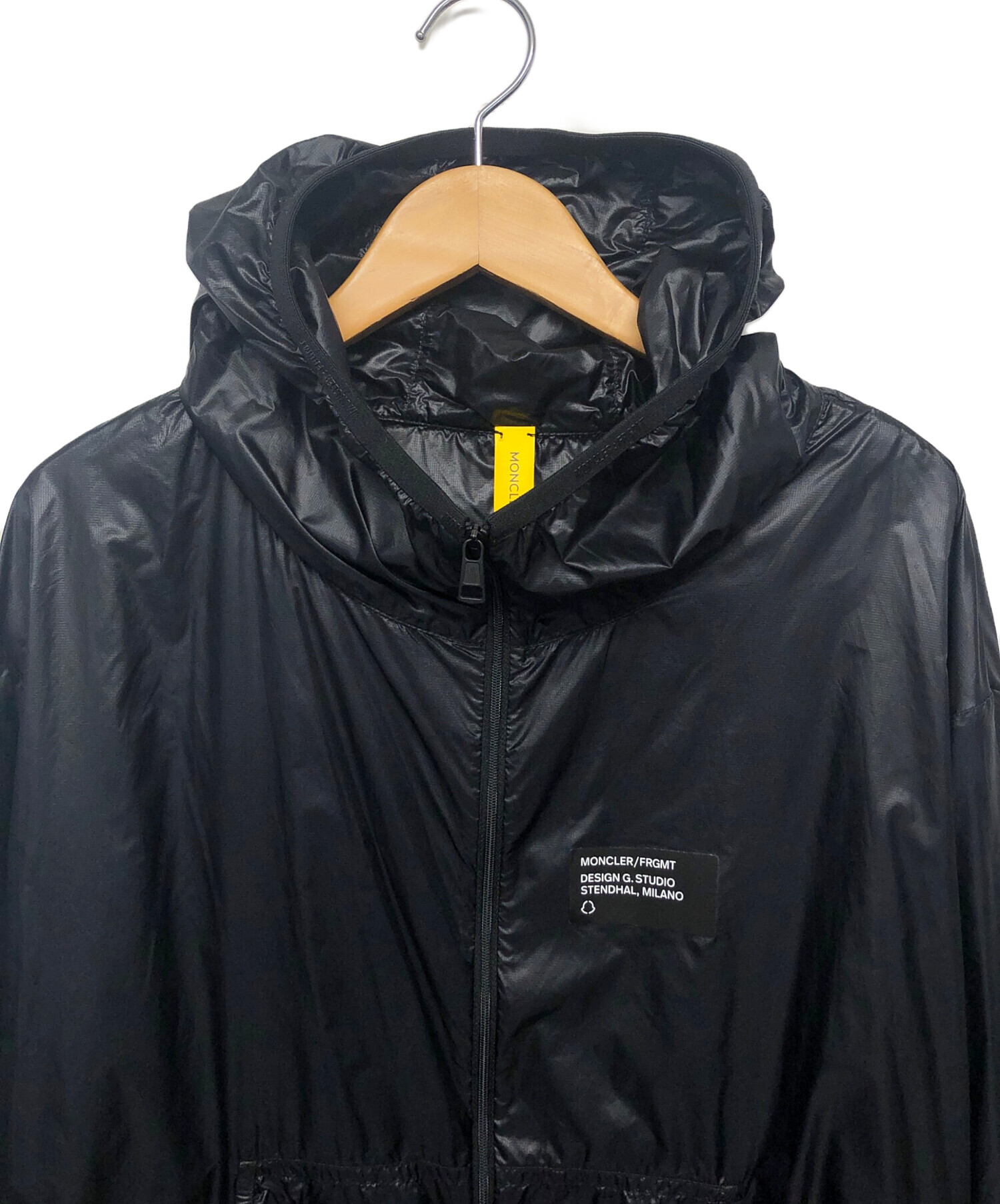 中古・古着通販】MONCLER (モンクレール) FRAGMENT (フラッグメント) ナイロンジャケット ブラック サイズ:１｜ブランド・古着通販  トレファク公式【TREFAC FASHION】スマホサイト