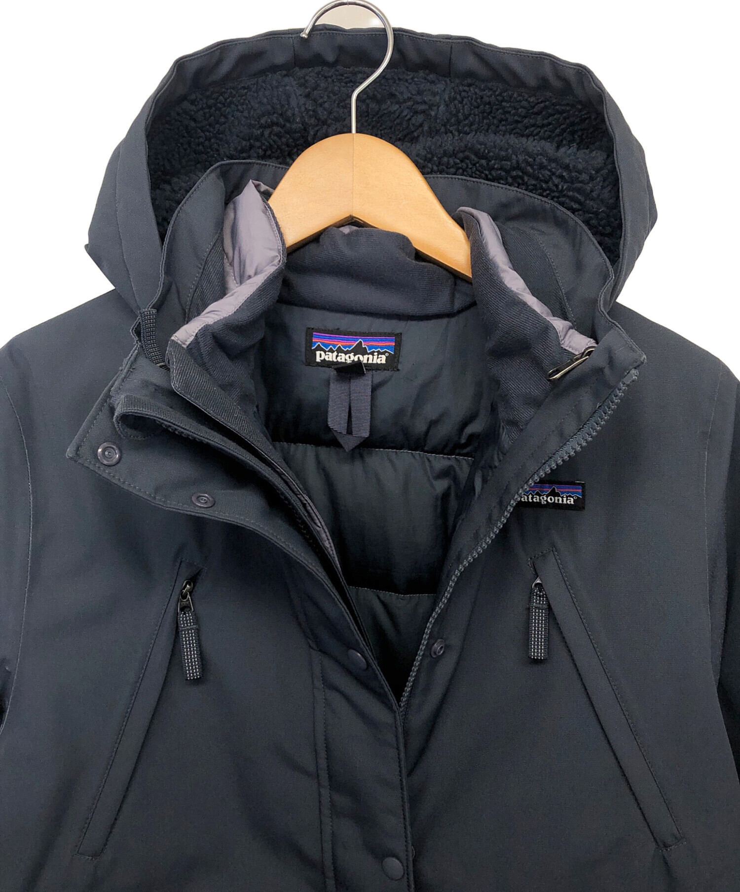 patagonia パタゴニア トレス スリーインワンパーカー アウトドア ブラック (レディース きいろ M) 中古 古着 R8370