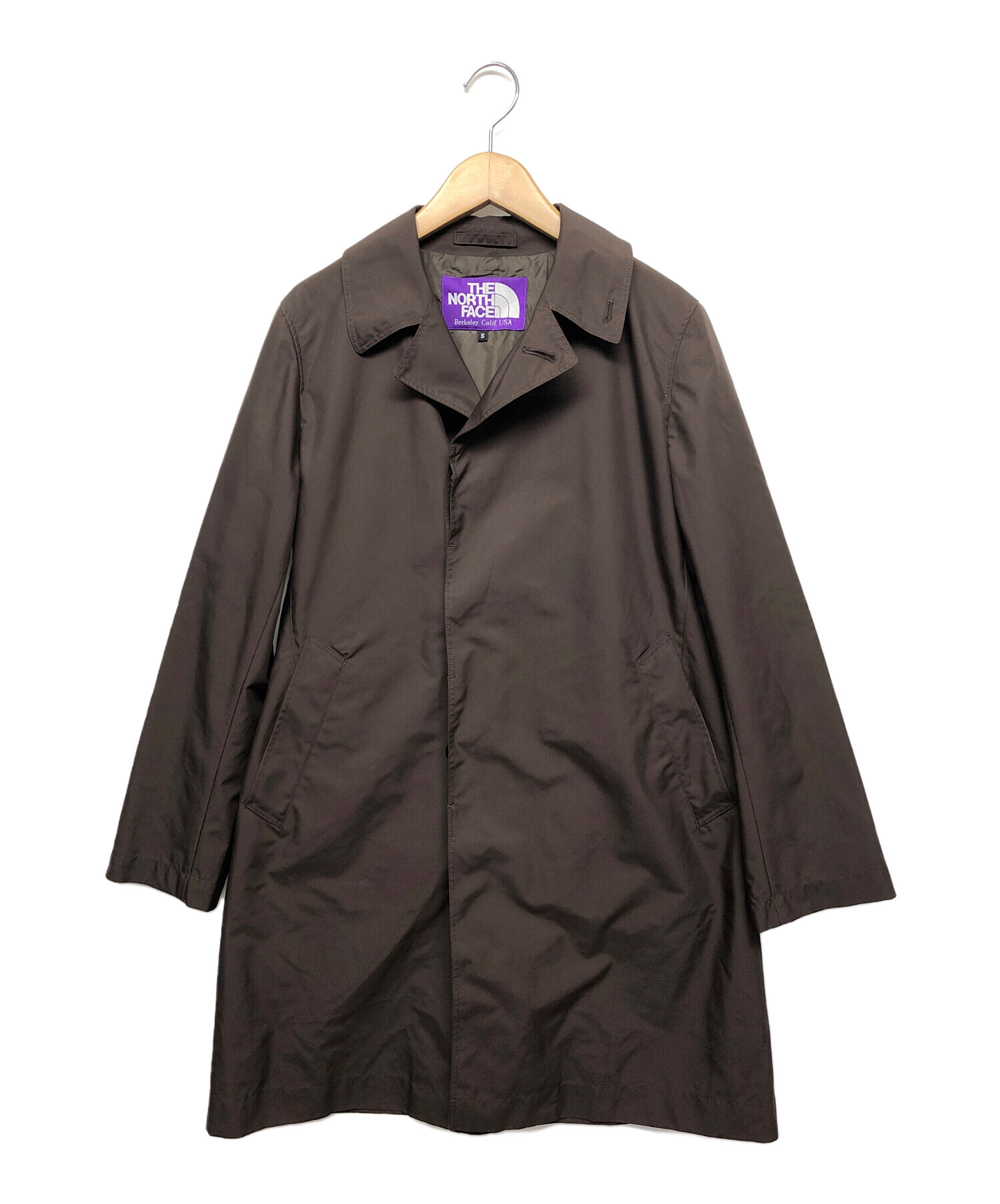 中古・古着通販】THE NORTHFACE PURPLELABEL (ザ・ノースフェイス パープルレーベル) ステンカラーコート ブラウン  サイズ:S｜ブランド・古着通販 トレファク公式【TREFAC FASHION】スマホサイト